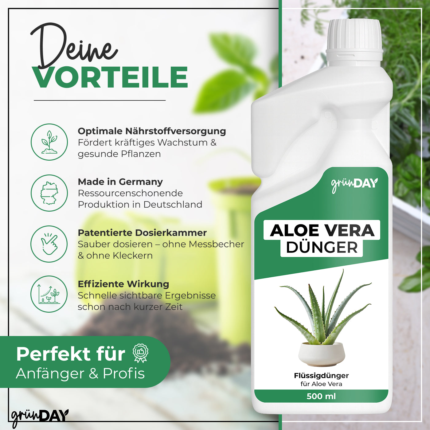 Gründay Aloe Vera  Dünger – Produktansicht 2