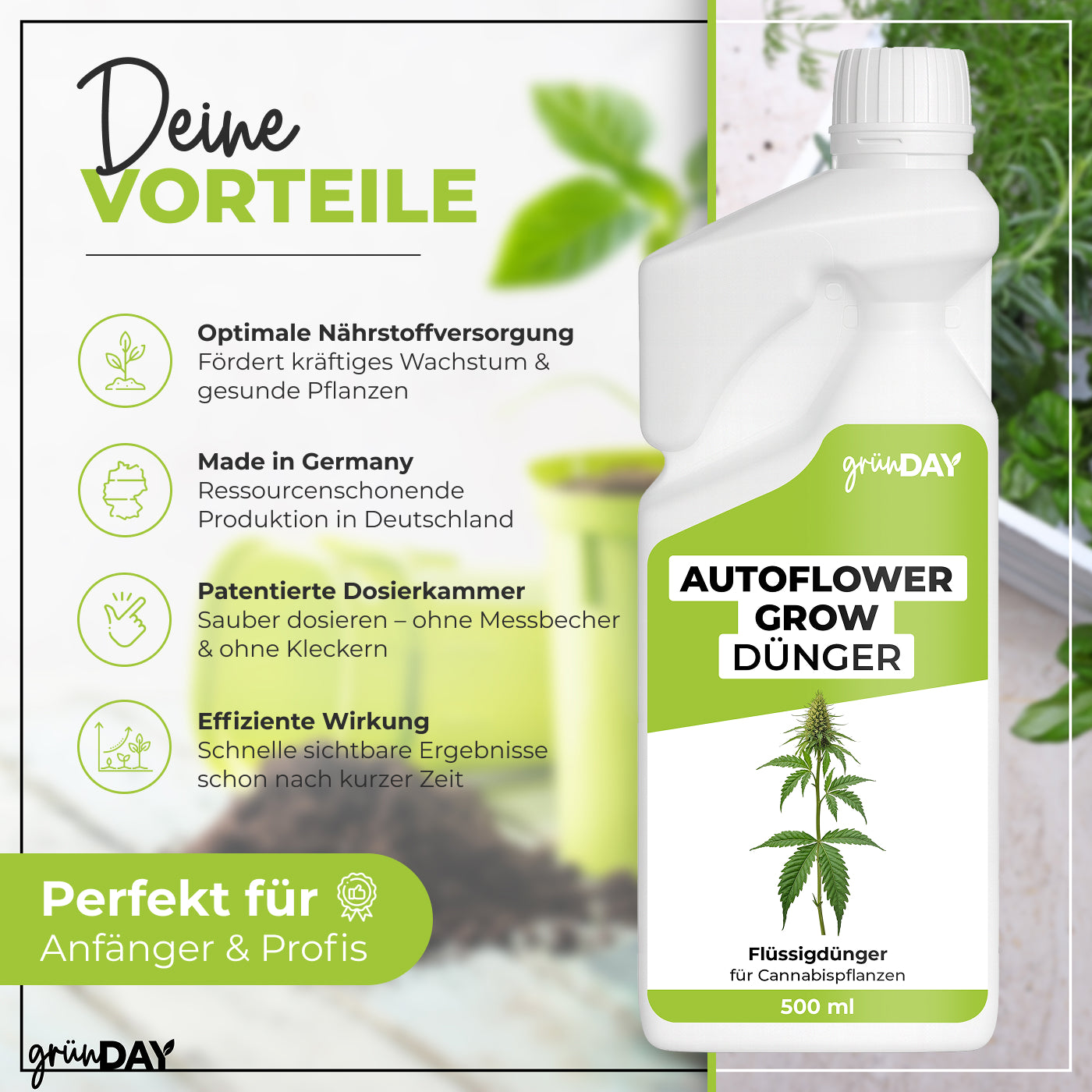 Gründay Autoflower-Grow-Dünger – Produktansicht 2