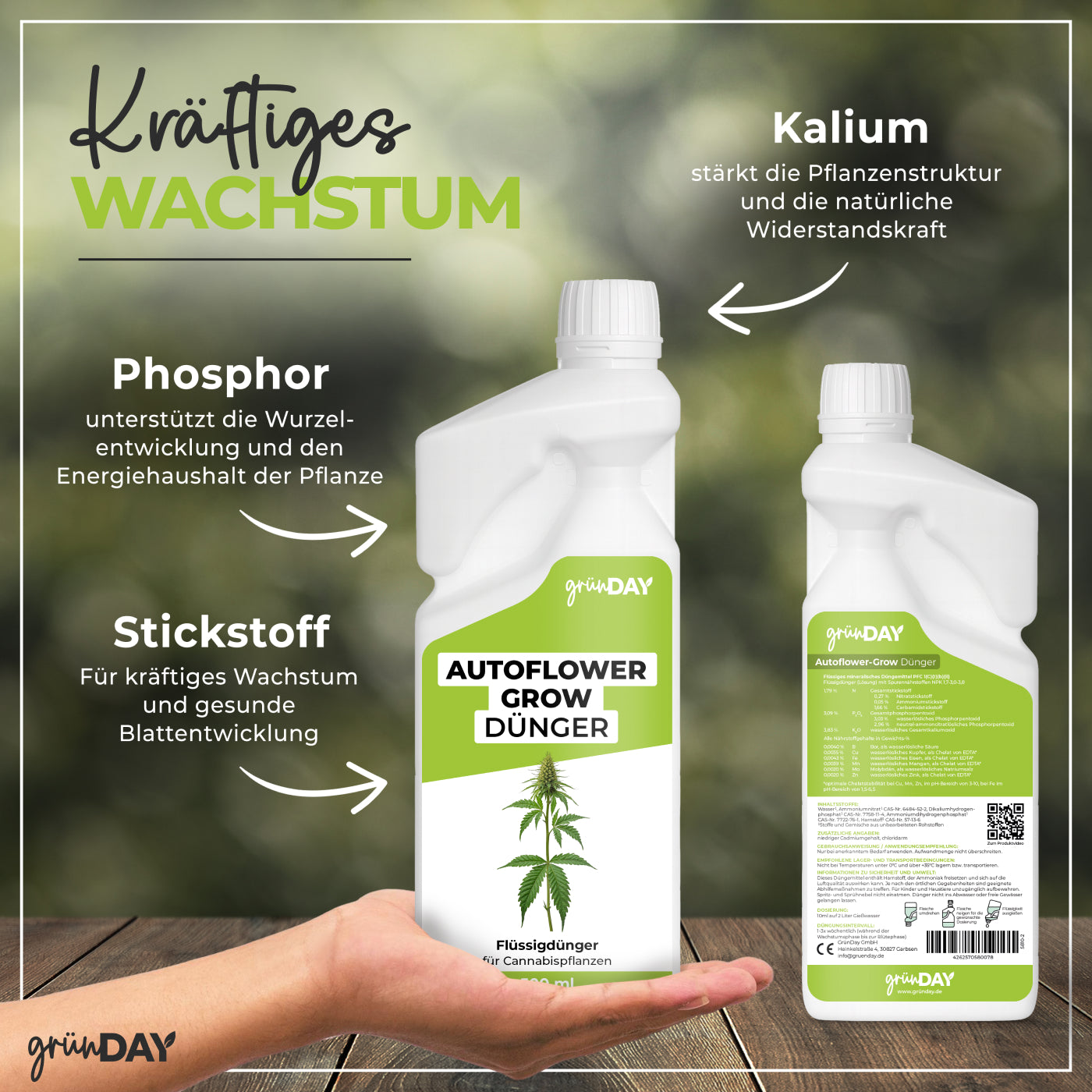 Gründay Autoflower-Grow-Dünger – Produktansicht 4