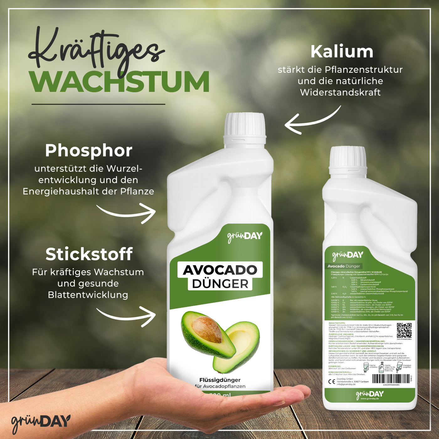 Gründay Avocadodünger – Produktansicht 4