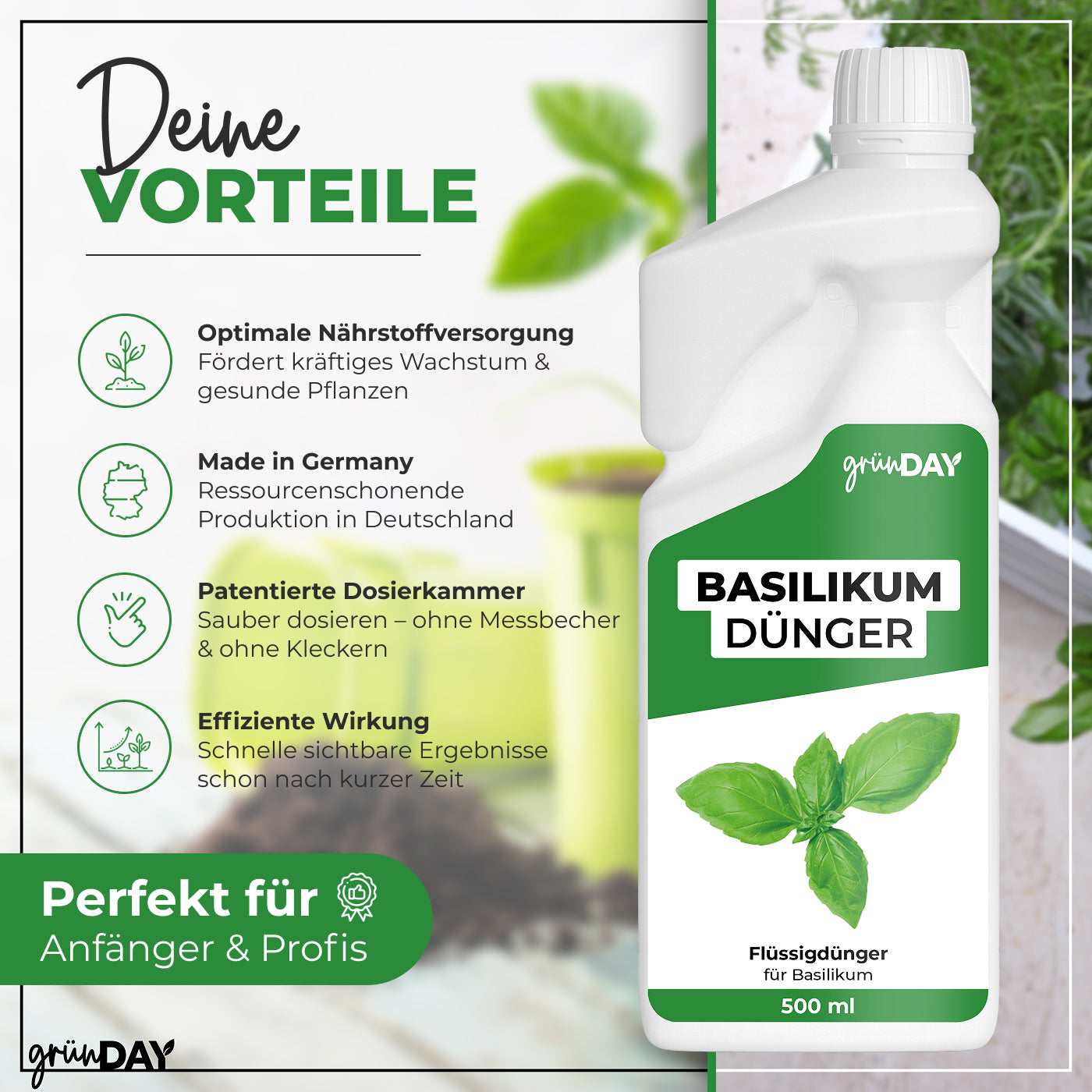 Gründay Basilikumdünger – Produktansicht 2