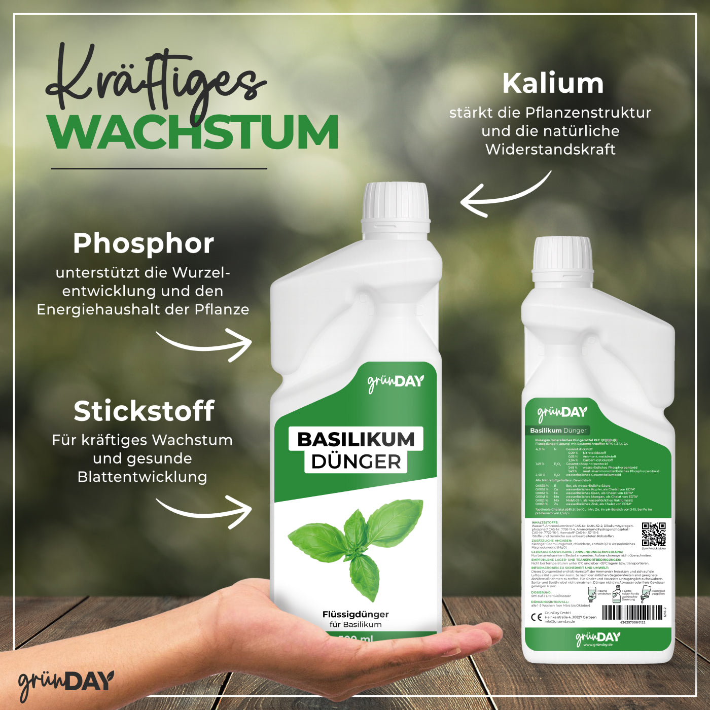 Gründay Basilikumdünger – Produktansicht 4