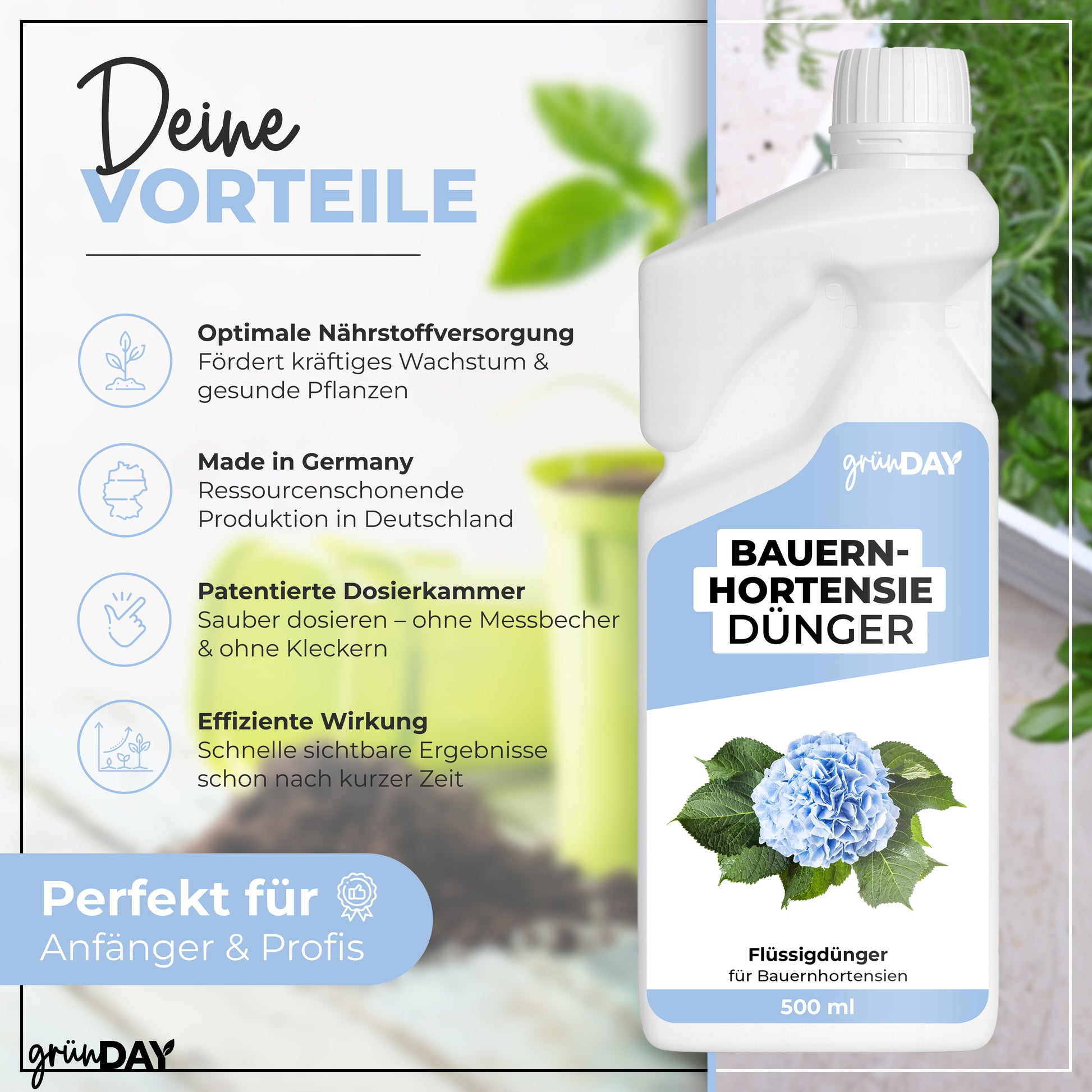 Gründay Bauernhortensie Dünger – Produktansicht 2