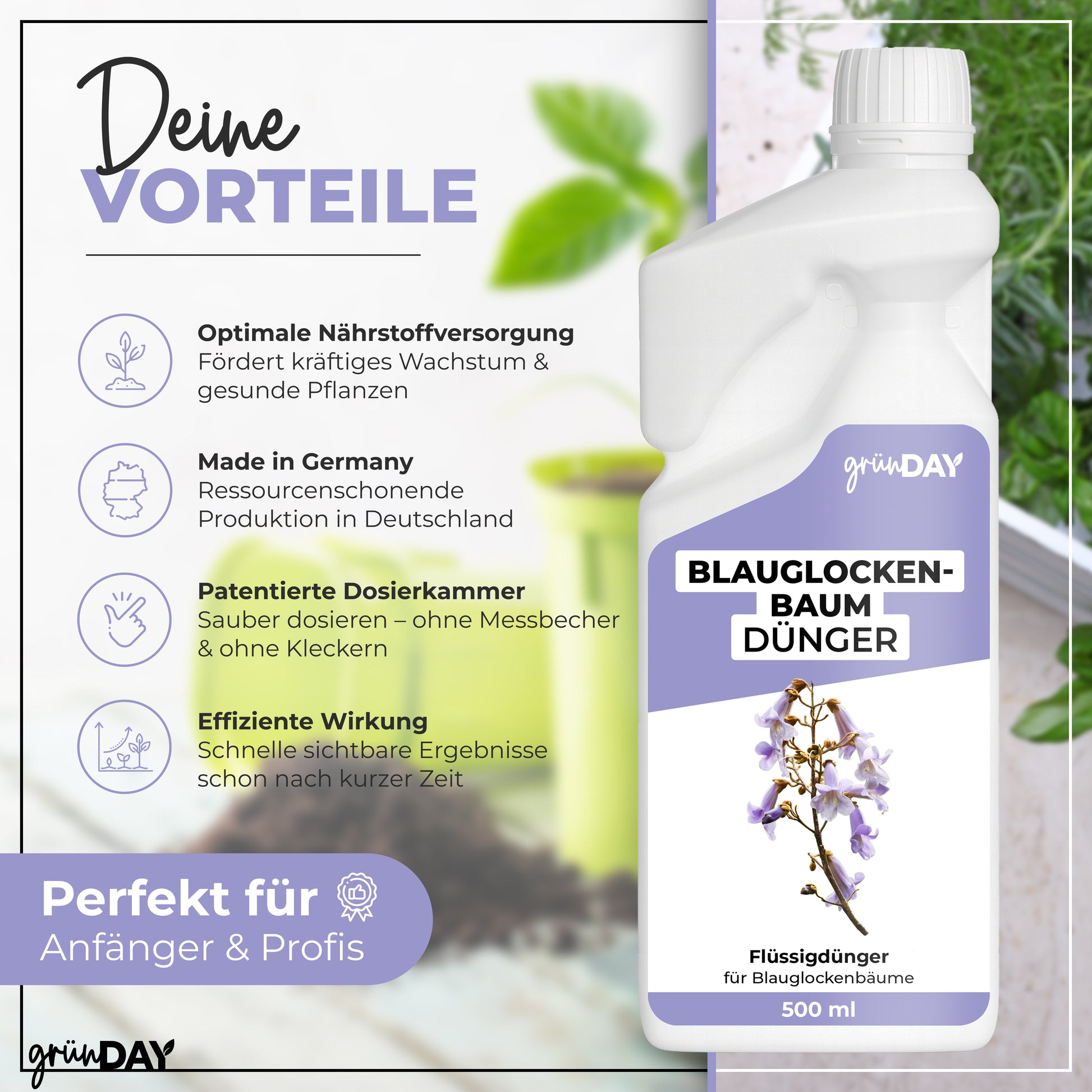 Gründay Blauglockenbaum Dünger – Produktansicht 2