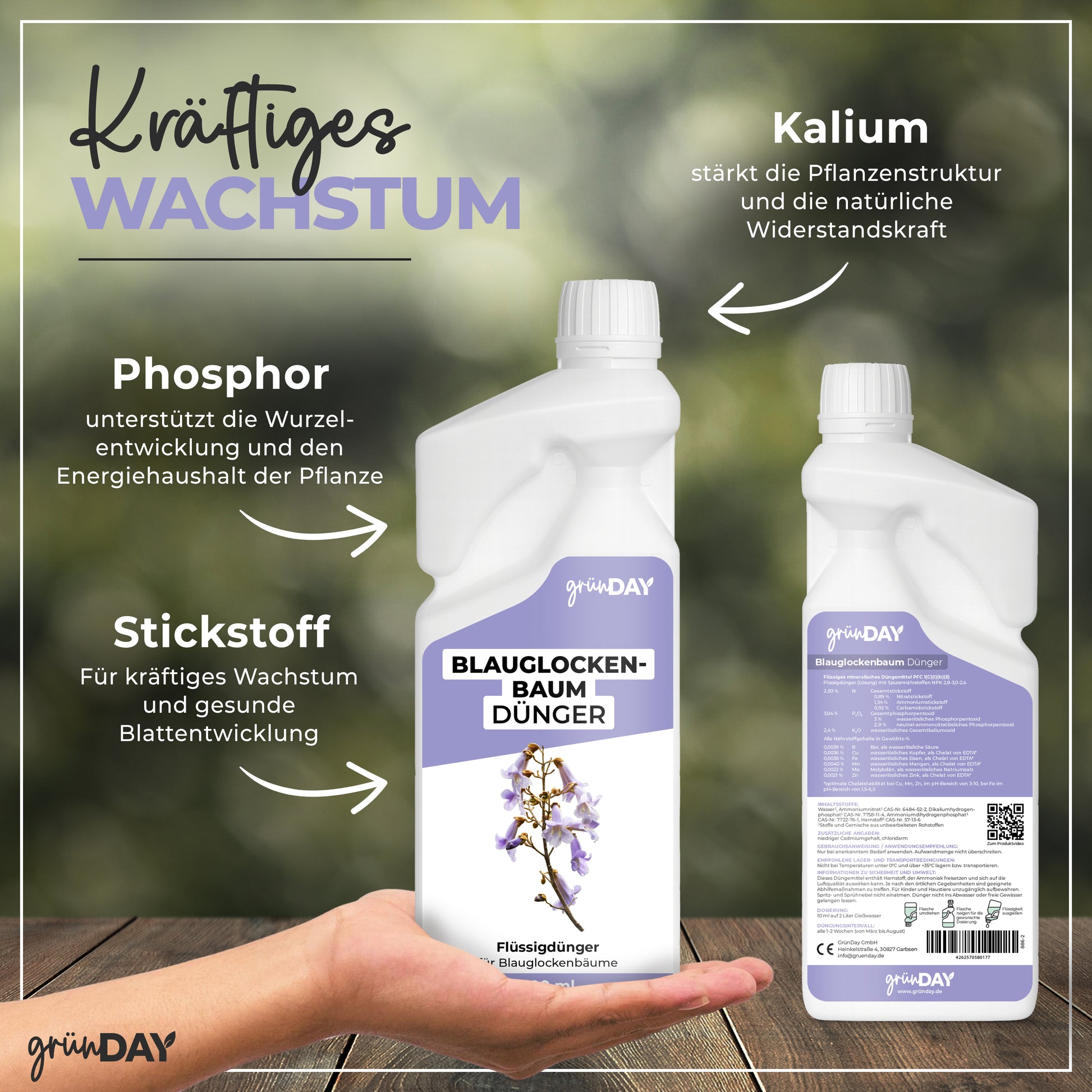Gründay Blauglockenbaum Dünger – Produktansicht 4
