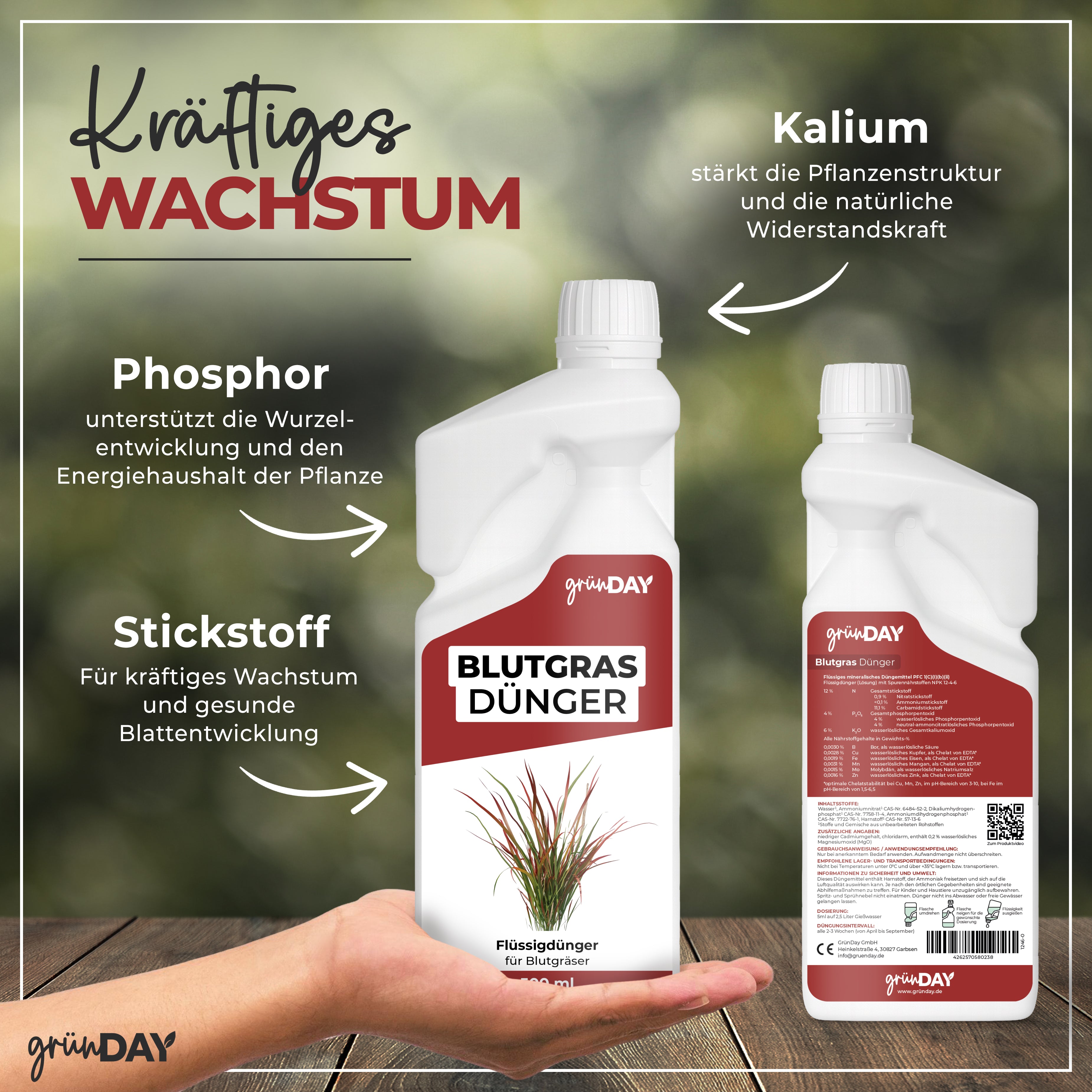 Gründay Blutgrasdünger – Produktansicht 4