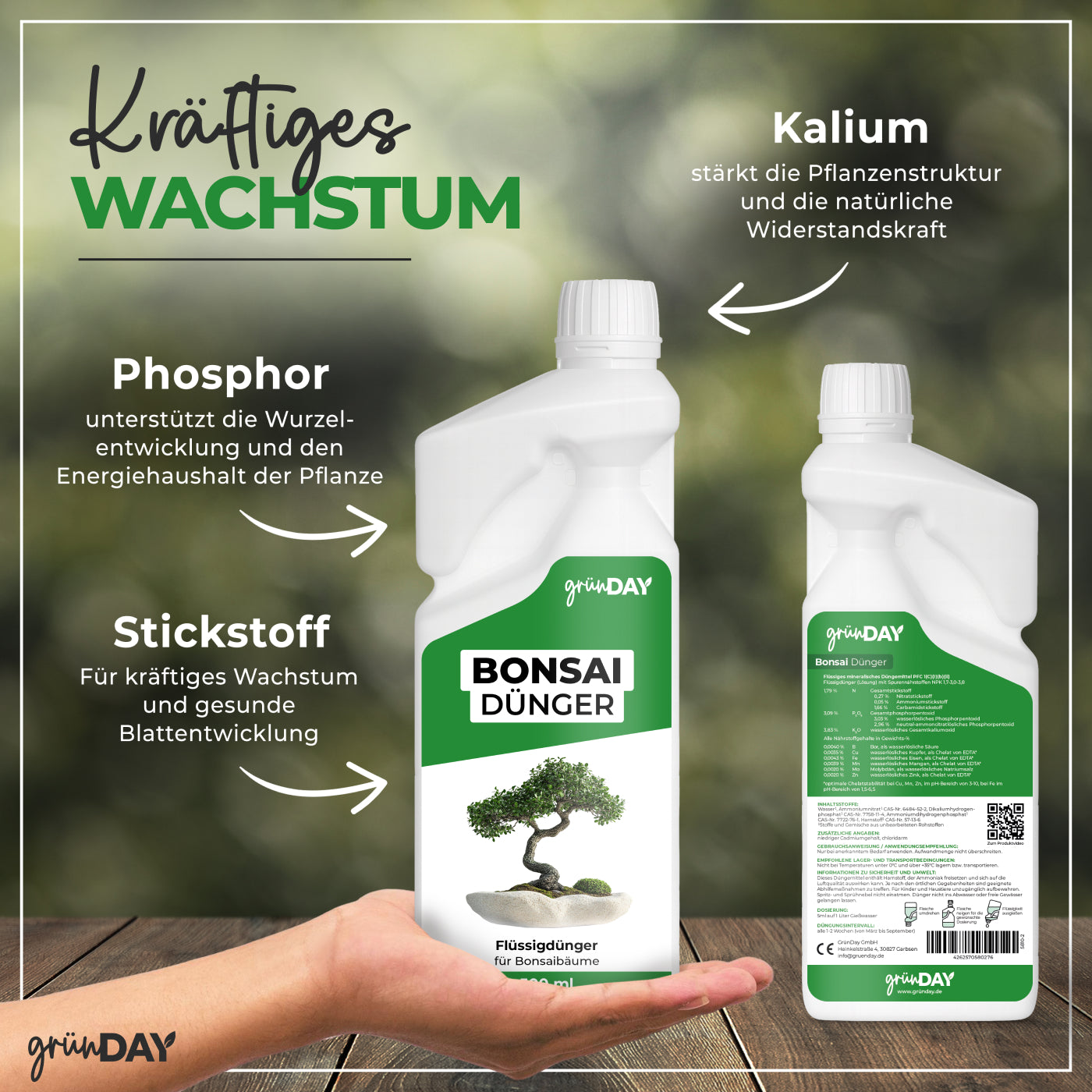 Gründay Bonsaidünger – Produktansicht 4