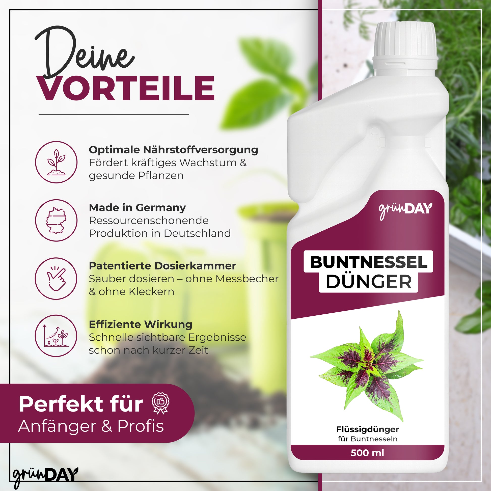 Gründay Buntnessel Dünger – Produktansicht 2