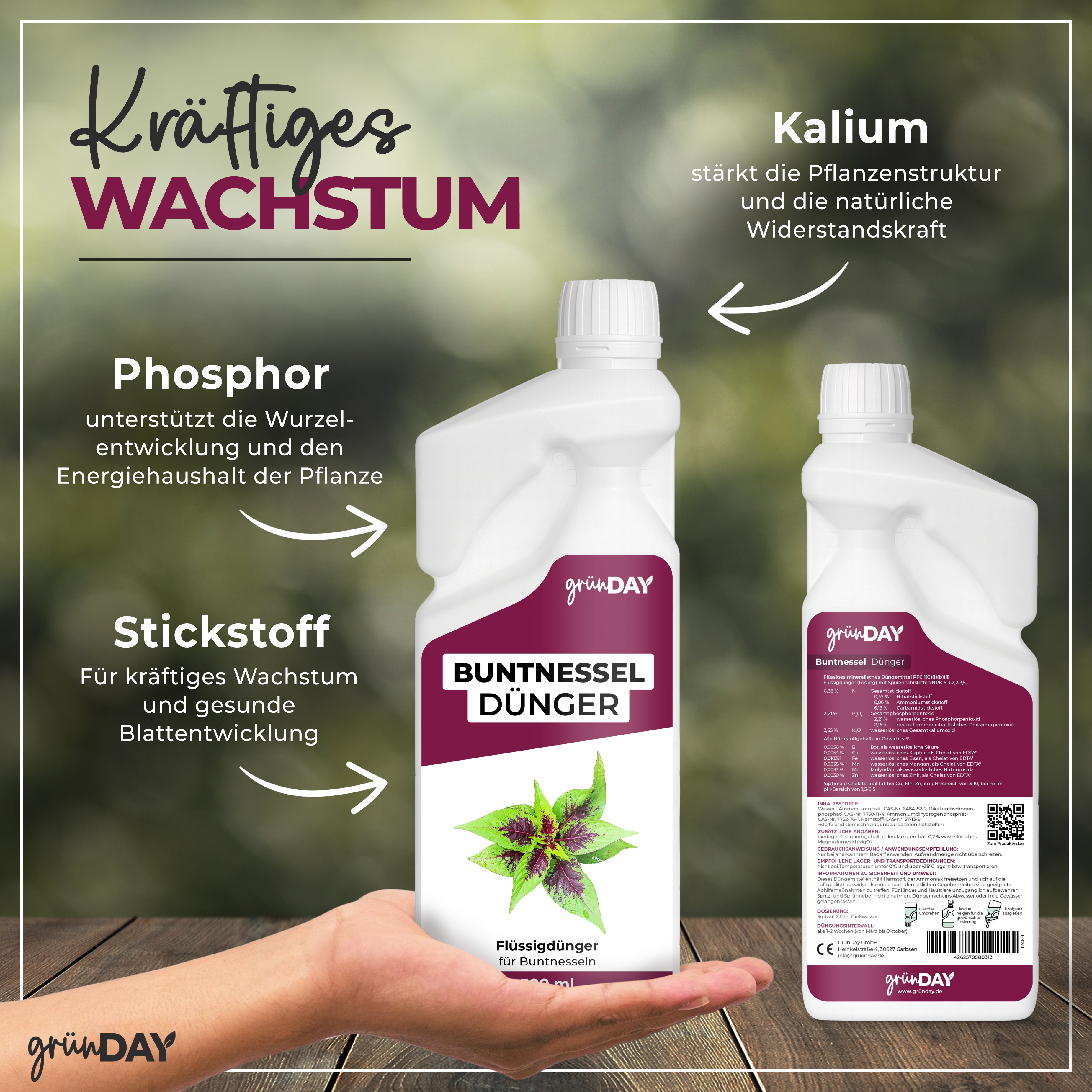 Gründay Buntnessel Dünger – Produktansicht 4