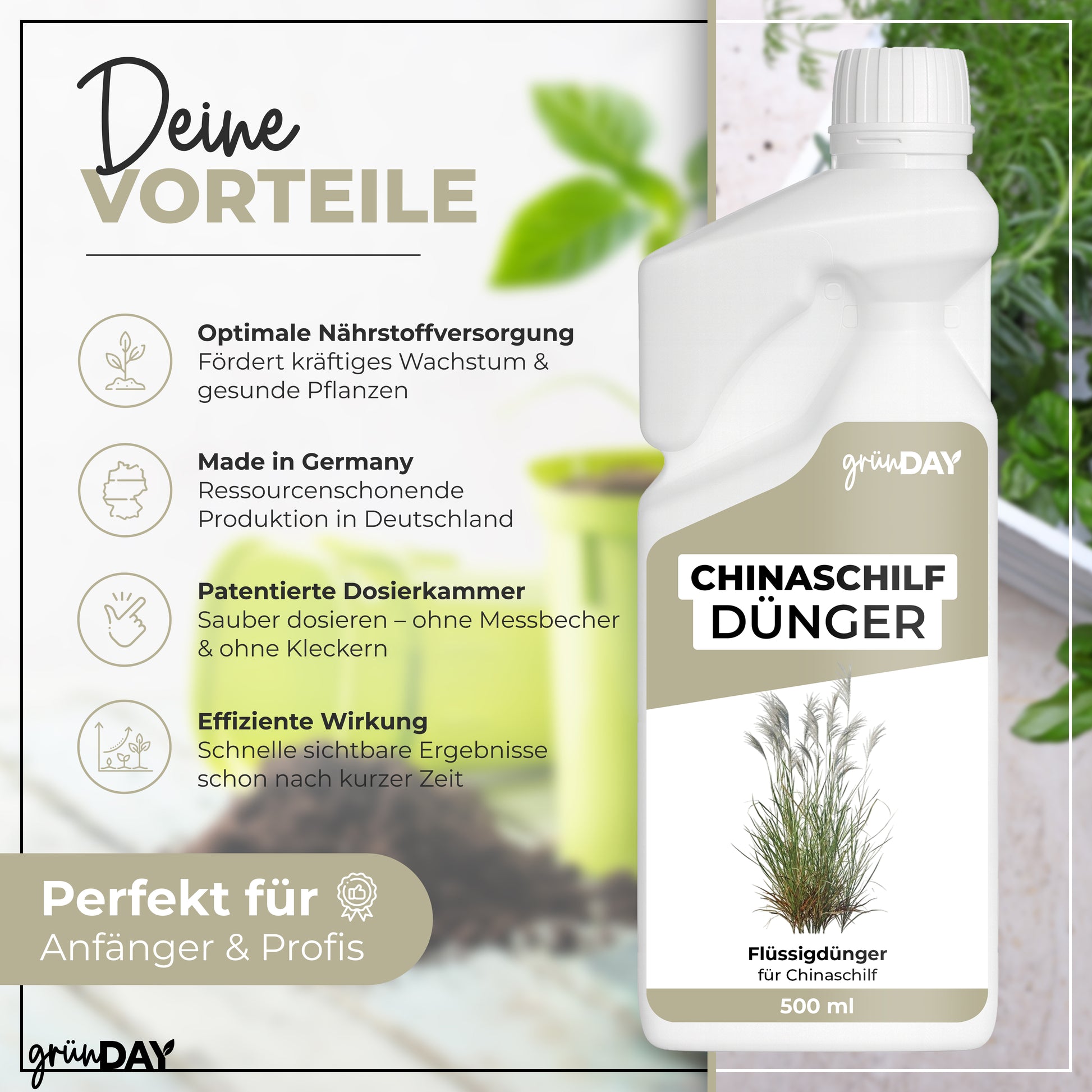 Gründay Chinaschilf Dünger – Produktansicht 2