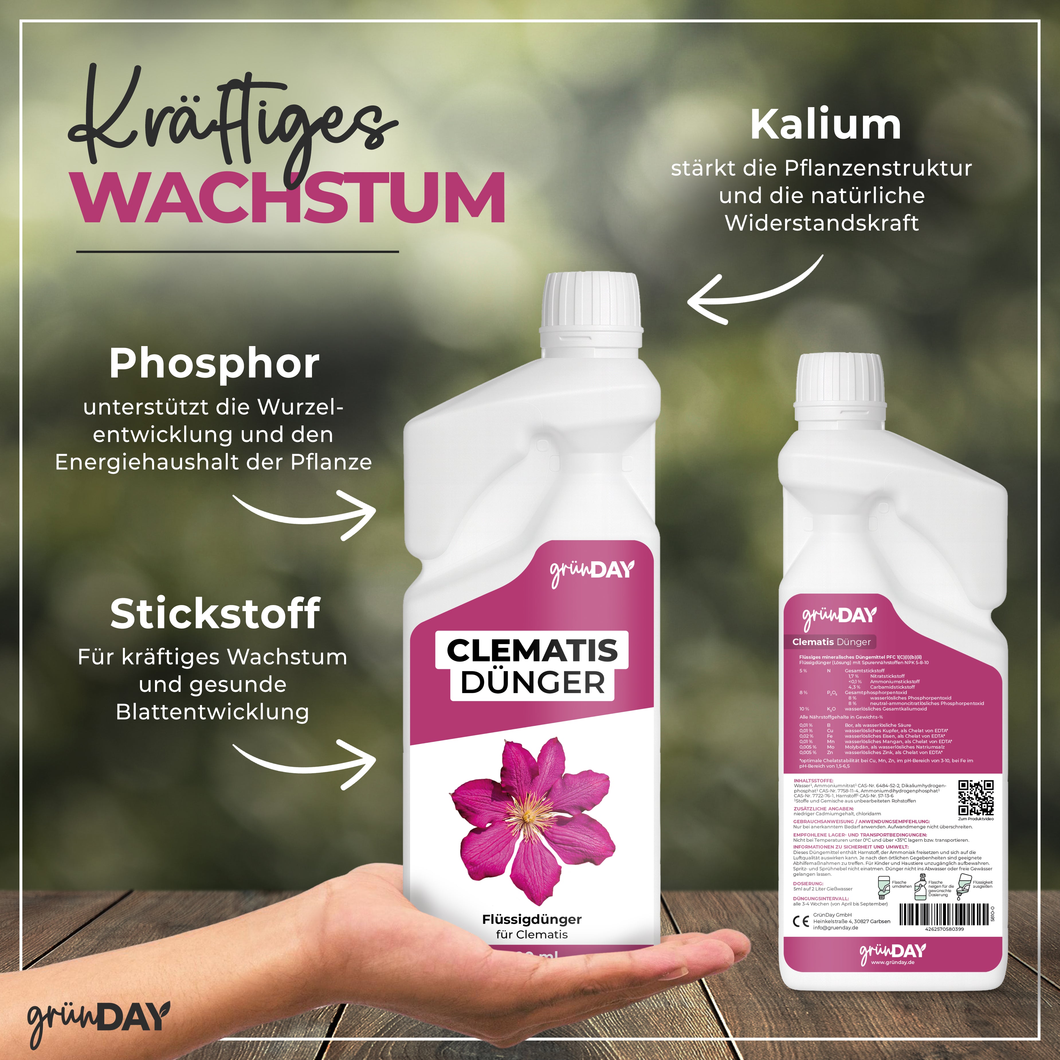 Gründay Clematisdünger – Produktansicht 4