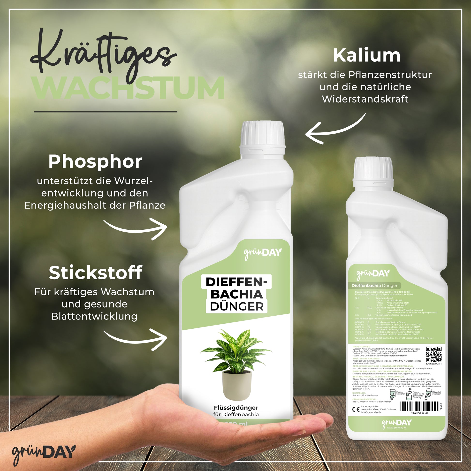 Gründay Dieffenbachia Dünger – Produktansicht 4