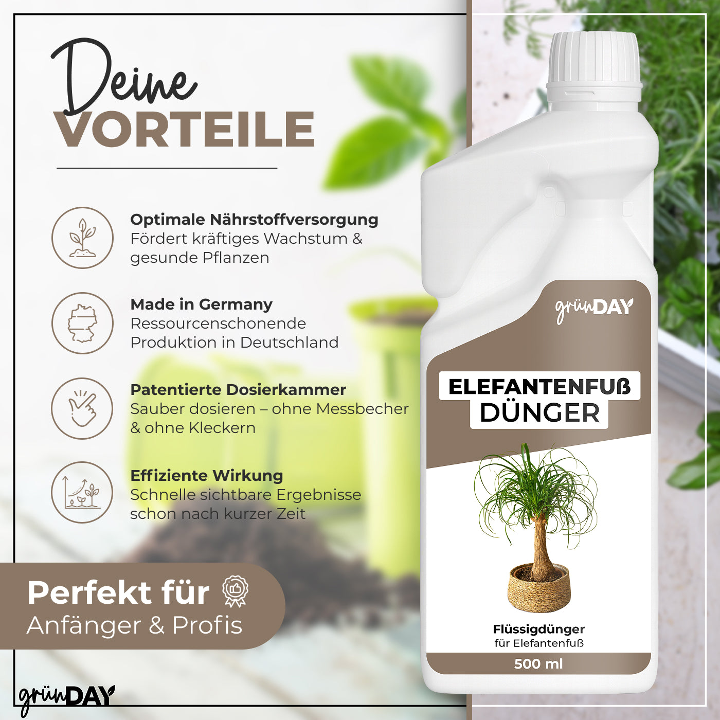 Gründay Elefantenfußdünger – Produktansicht 2