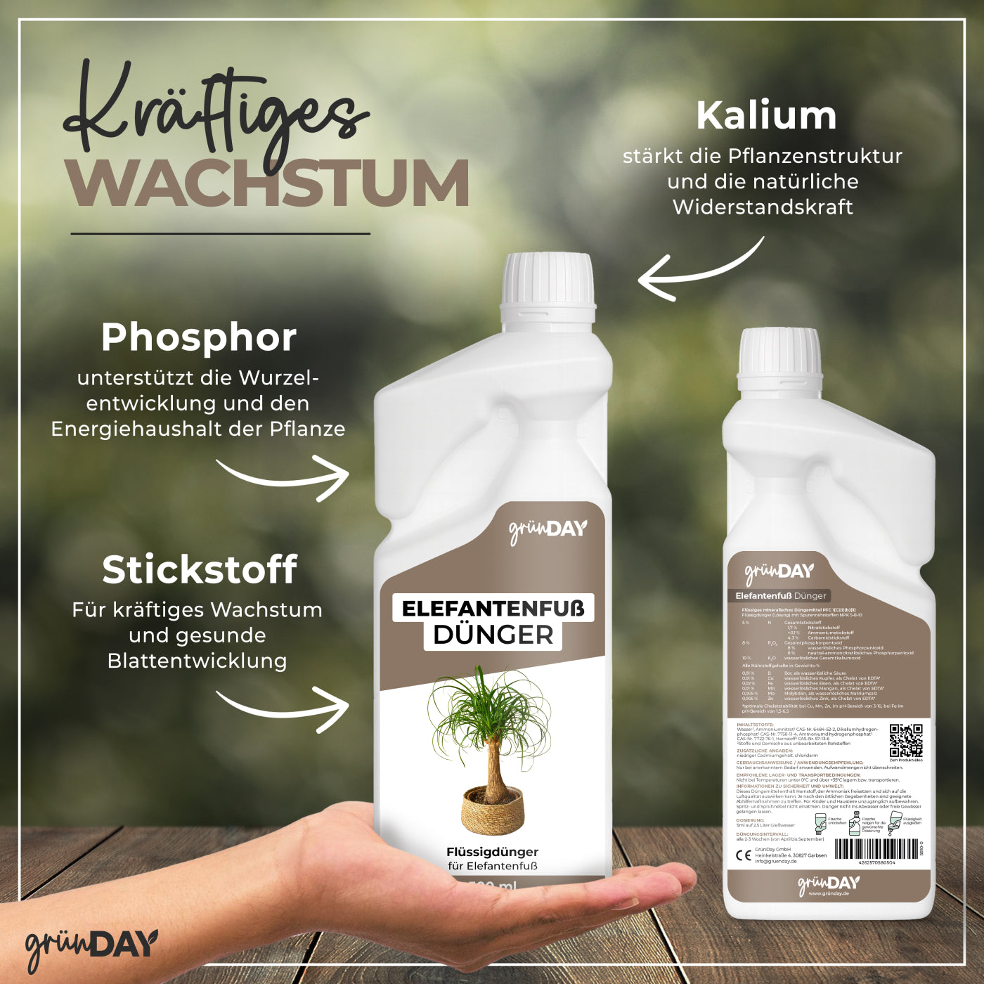 Gründay Elefantenfußdünger – Produktansicht 4