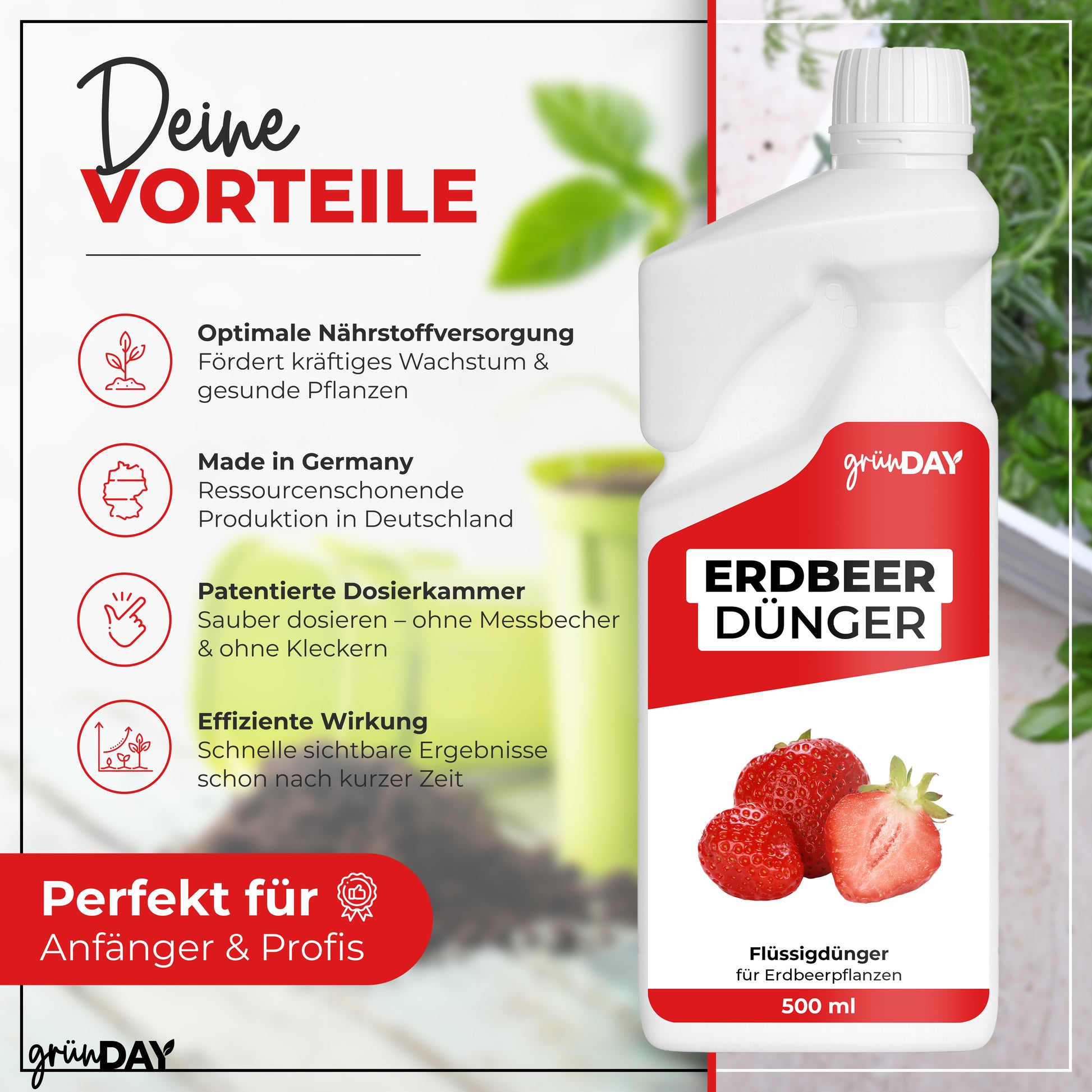 Gründay Erdbeerdünger – Produktansicht 2