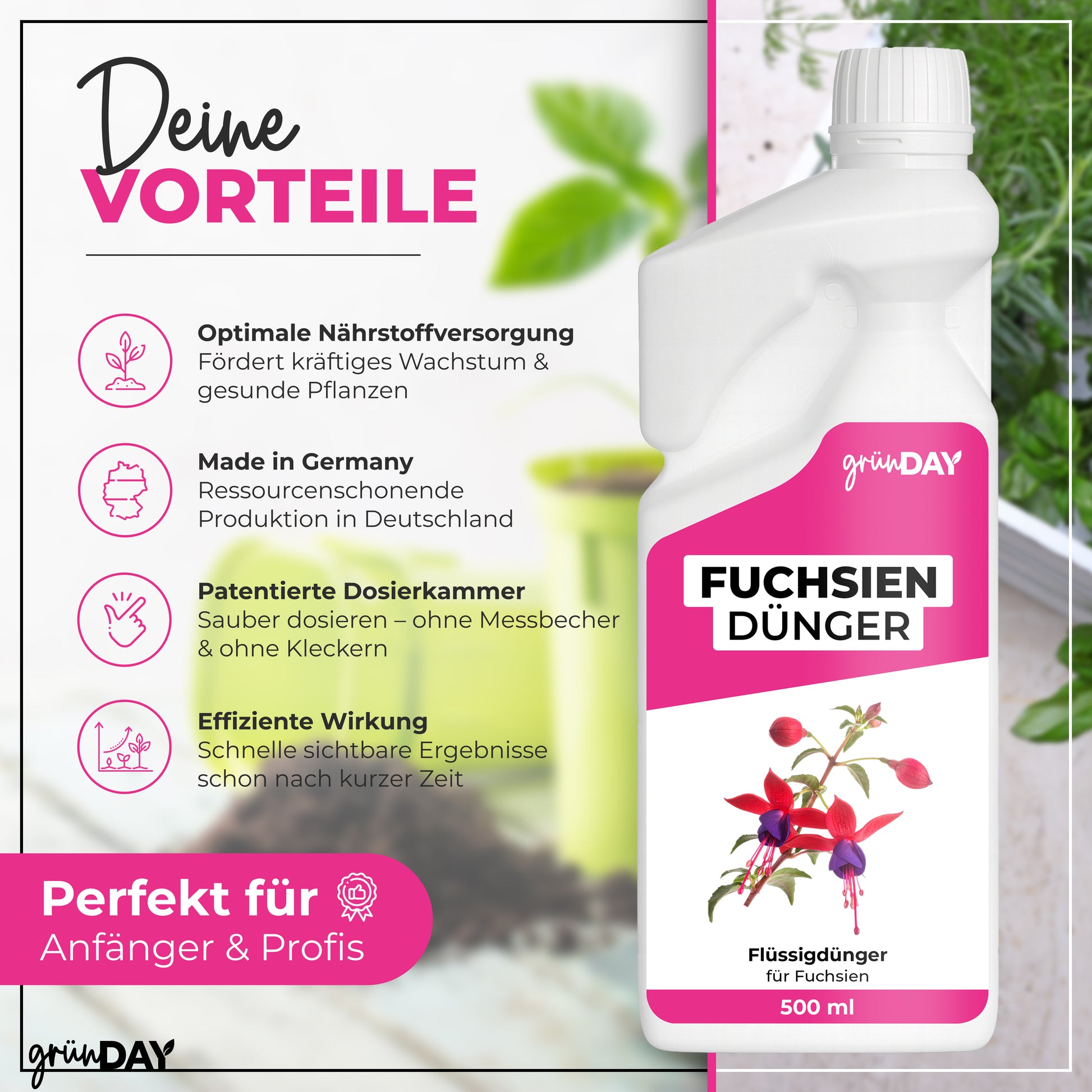 Gründay Fuchsiendünger – Produktansicht 2