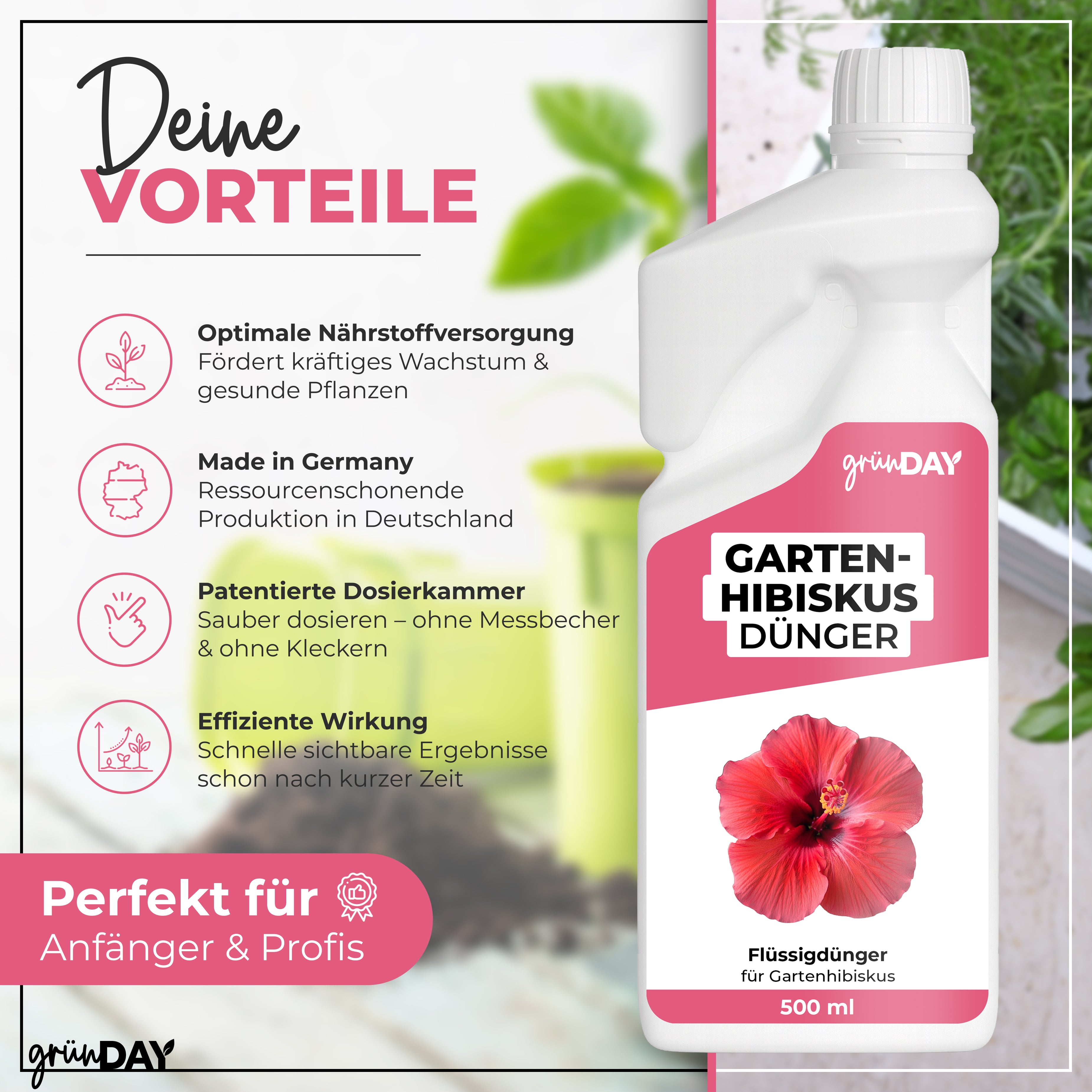 Gründay Gartenhibiskus Dünger – Produktansicht 2