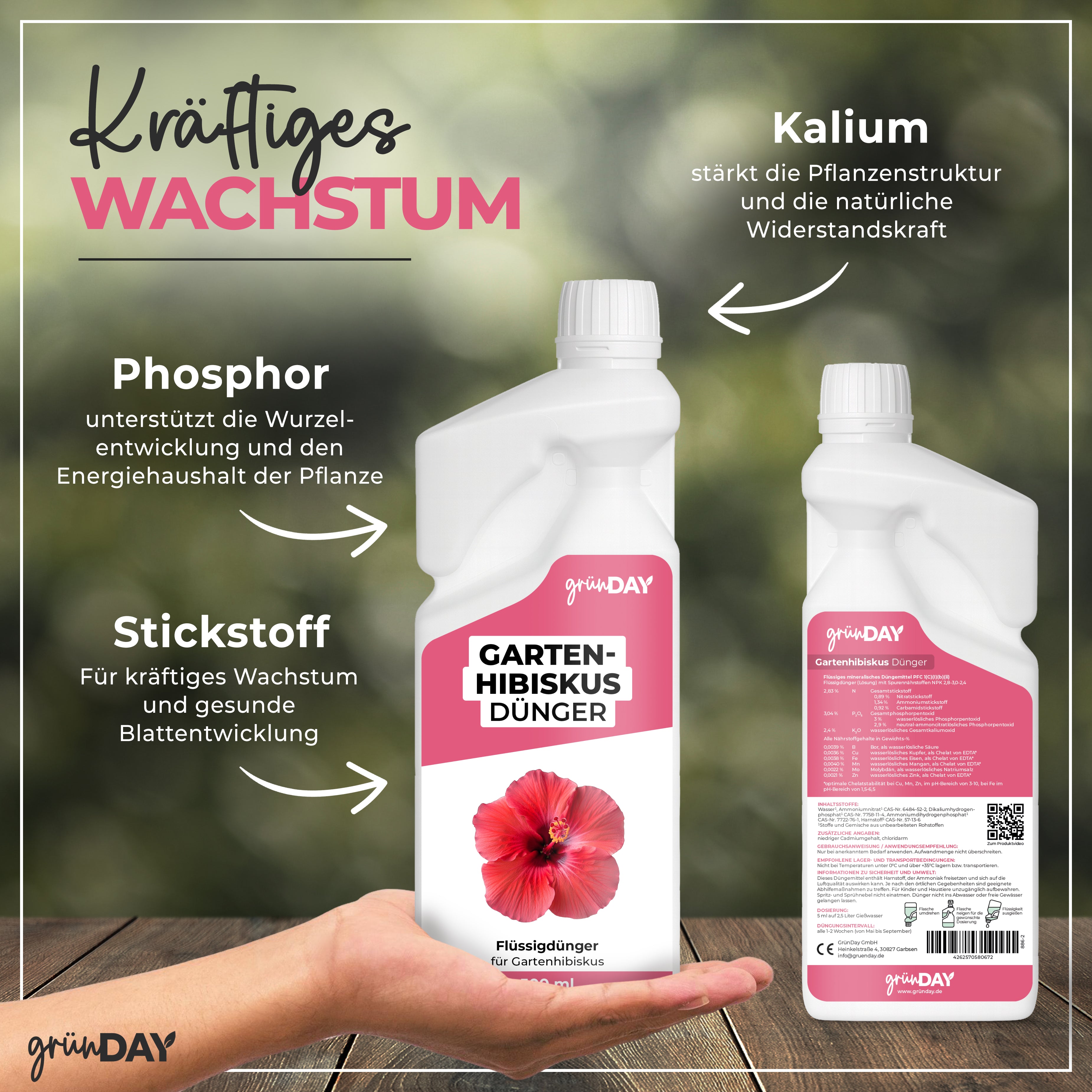Gründay Gartenhibiskus Dünger – Produktansicht 4