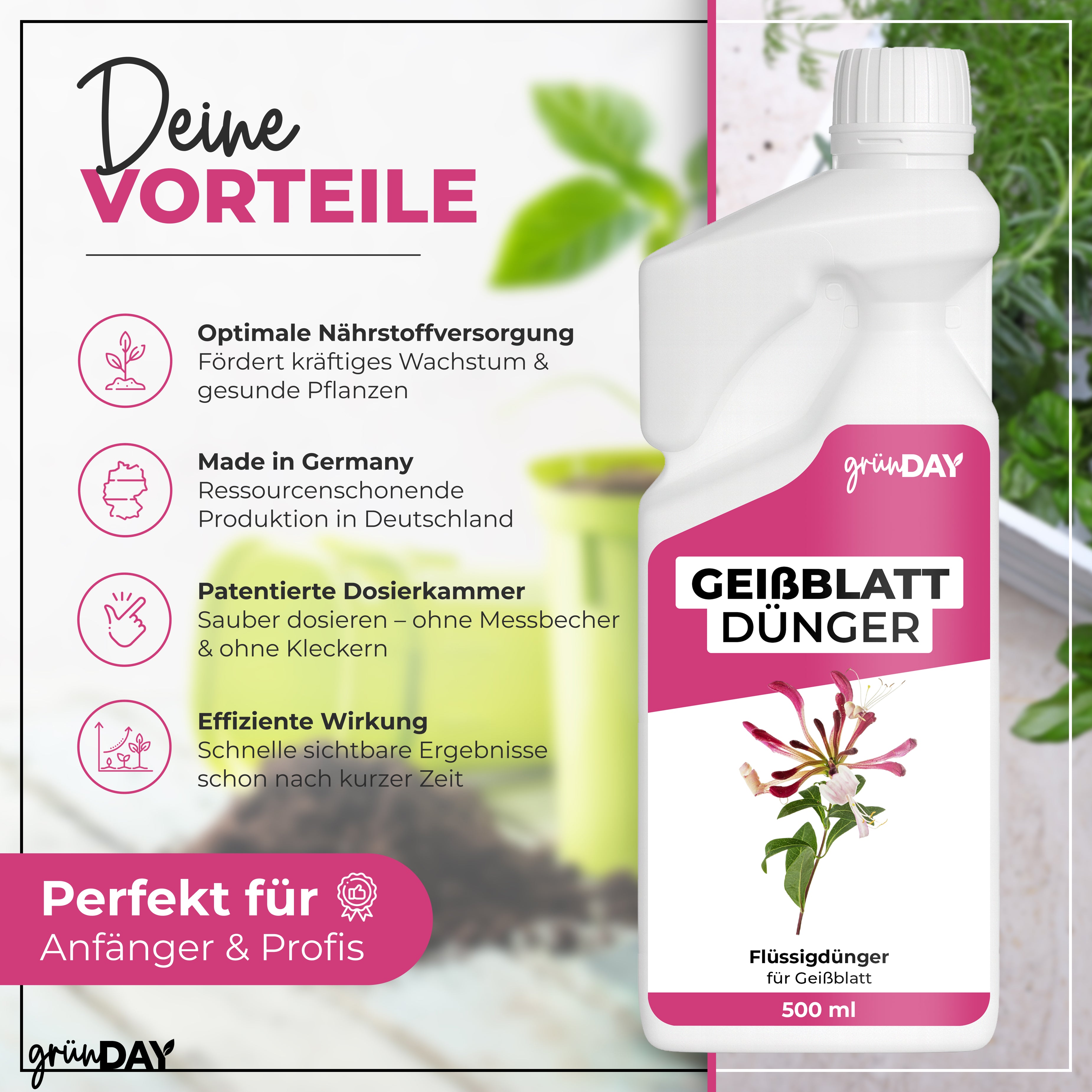 Gründay Geißblatt Dünger – Produktansicht 2