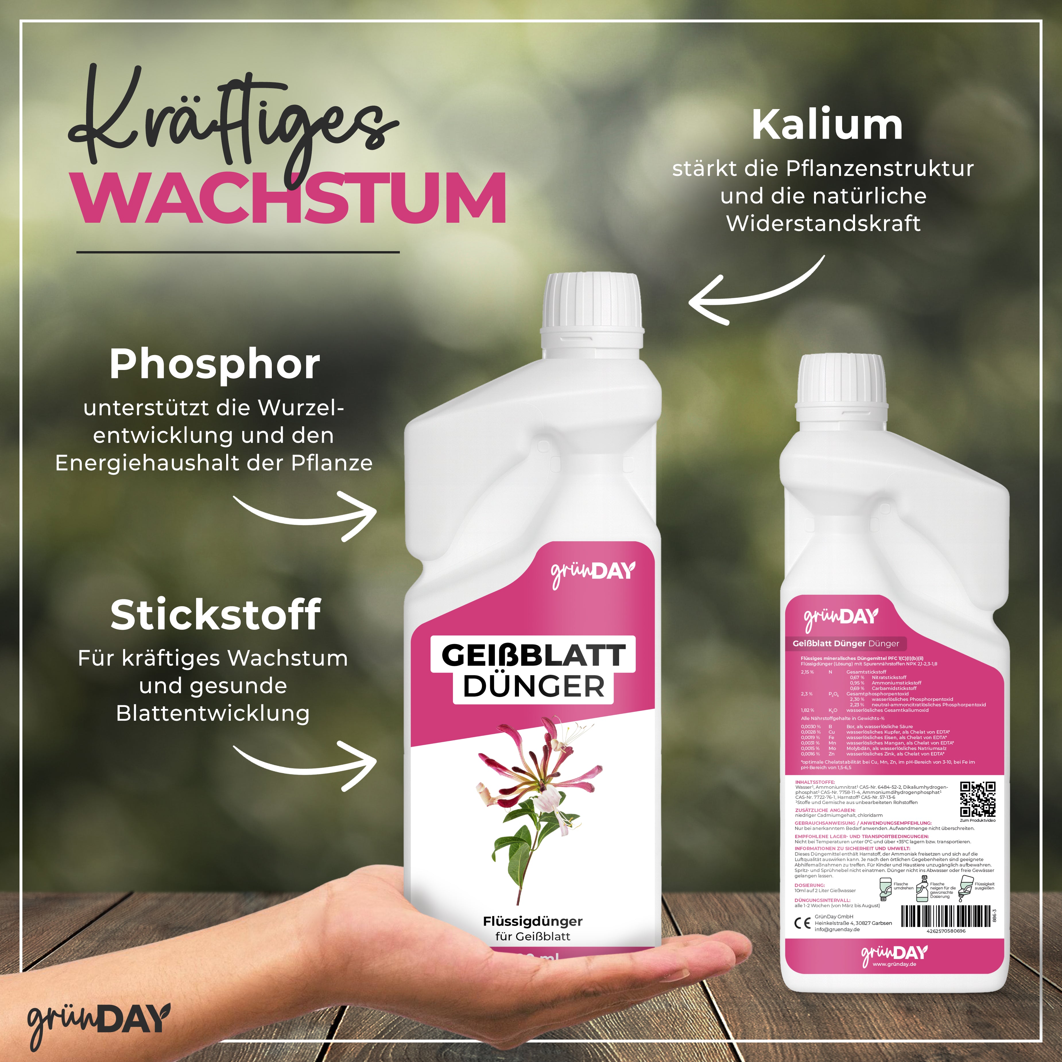 Gründay Geißblatt Dünger – Produktansicht 4