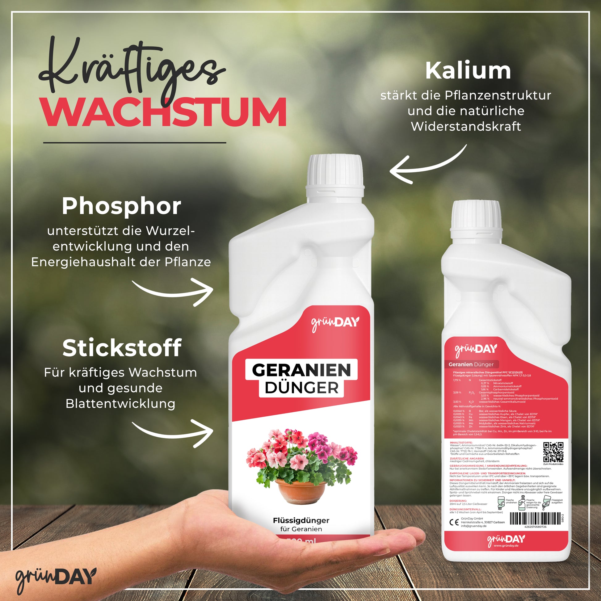 Gründay Geraniendünger – Produktansicht 4