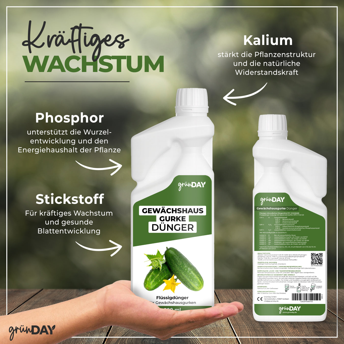 Gründay Gewächshausgurkedünger – Produktansicht 4