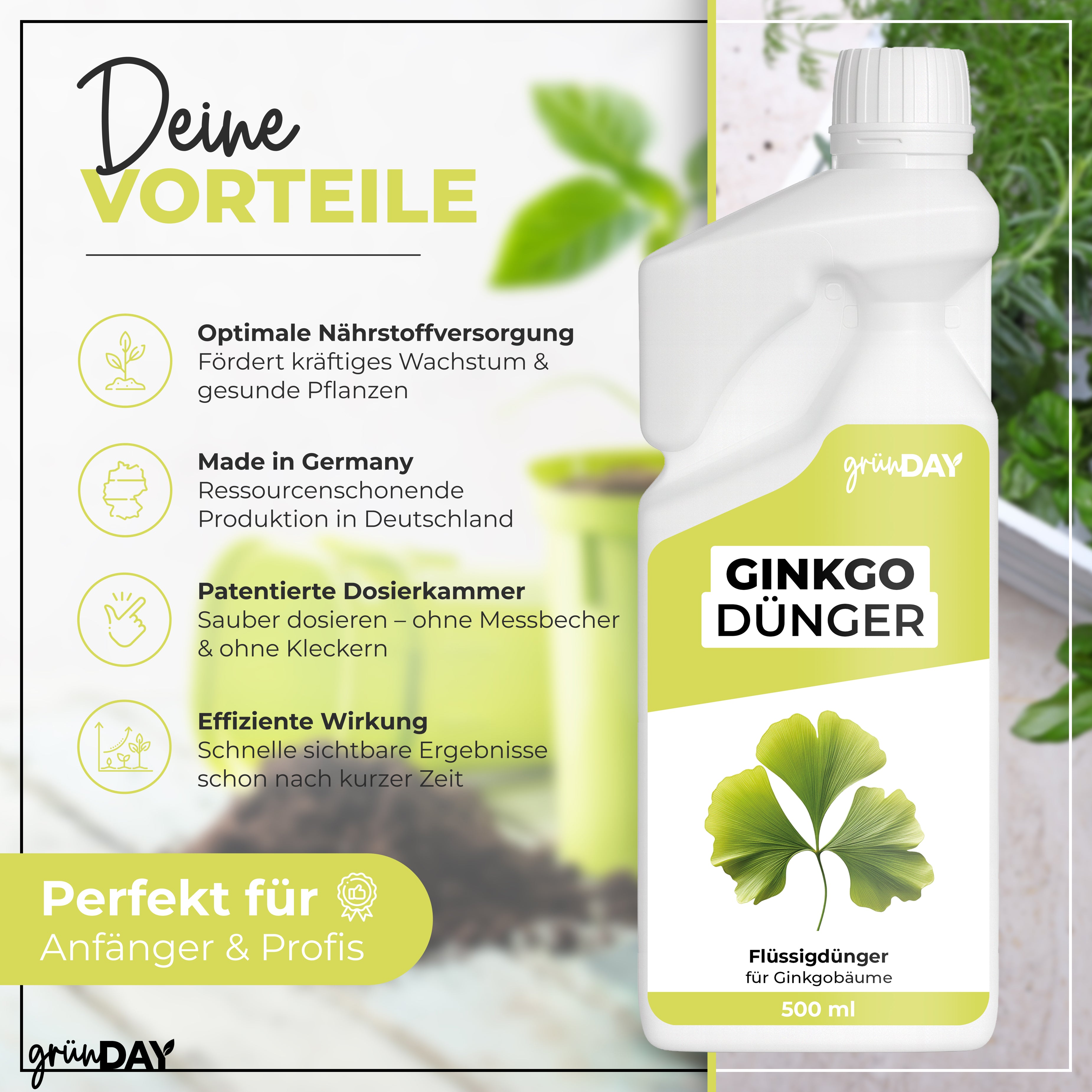 Gründay Ginkgo Dünger – Produktansicht 2