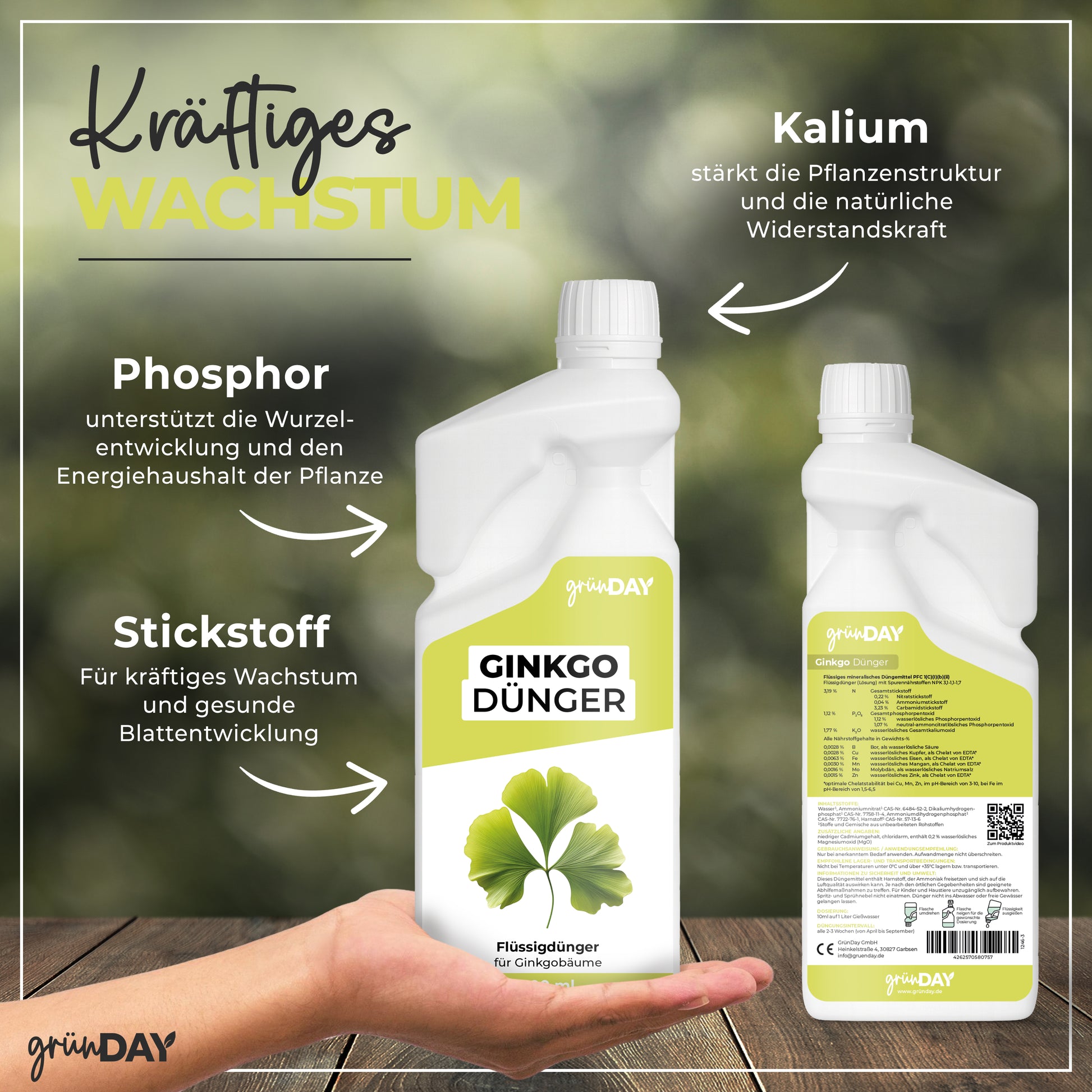 Gründay Ginkgo Dünger – Produktansicht 4