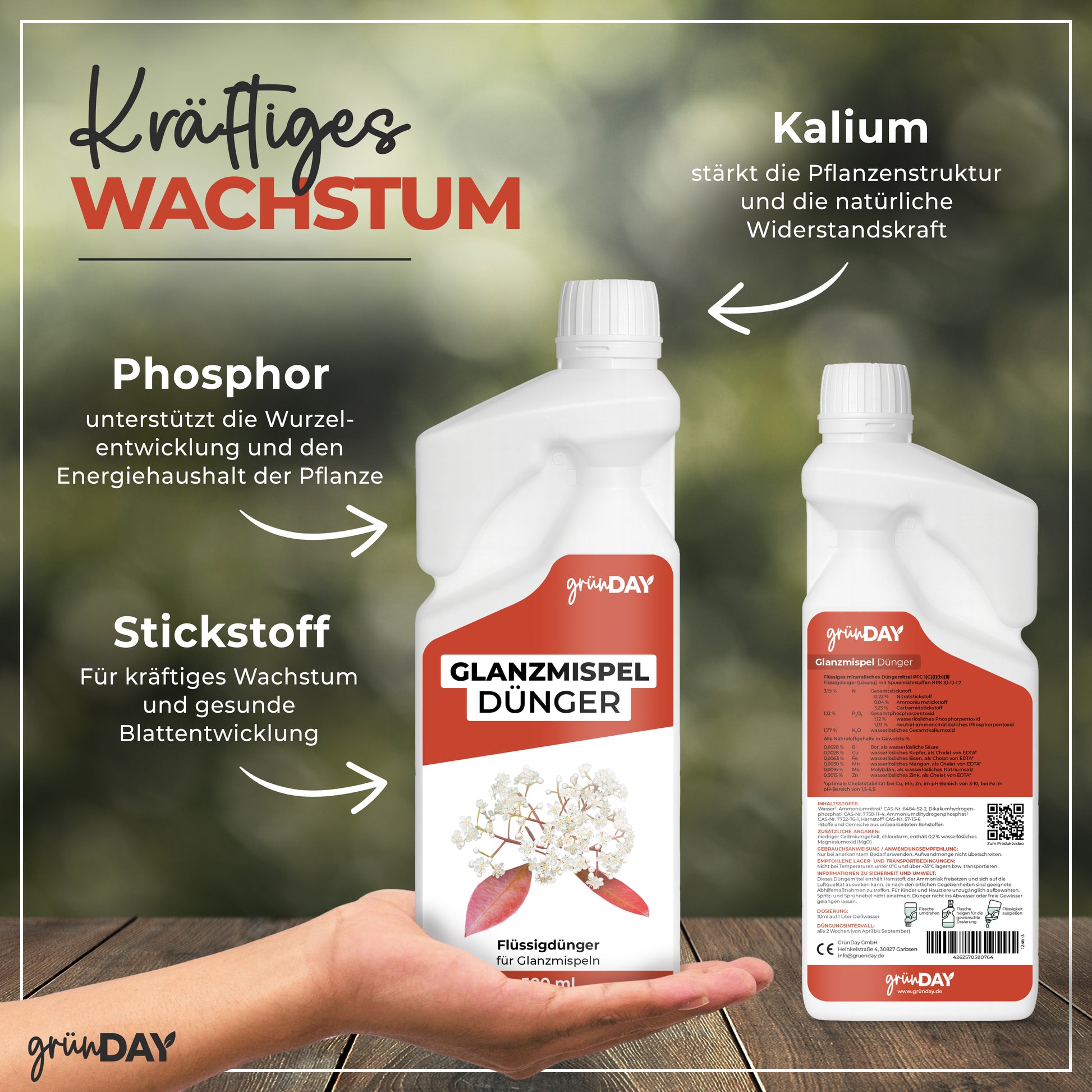 Gründay Glanzmispeldünger – Produktansicht 4