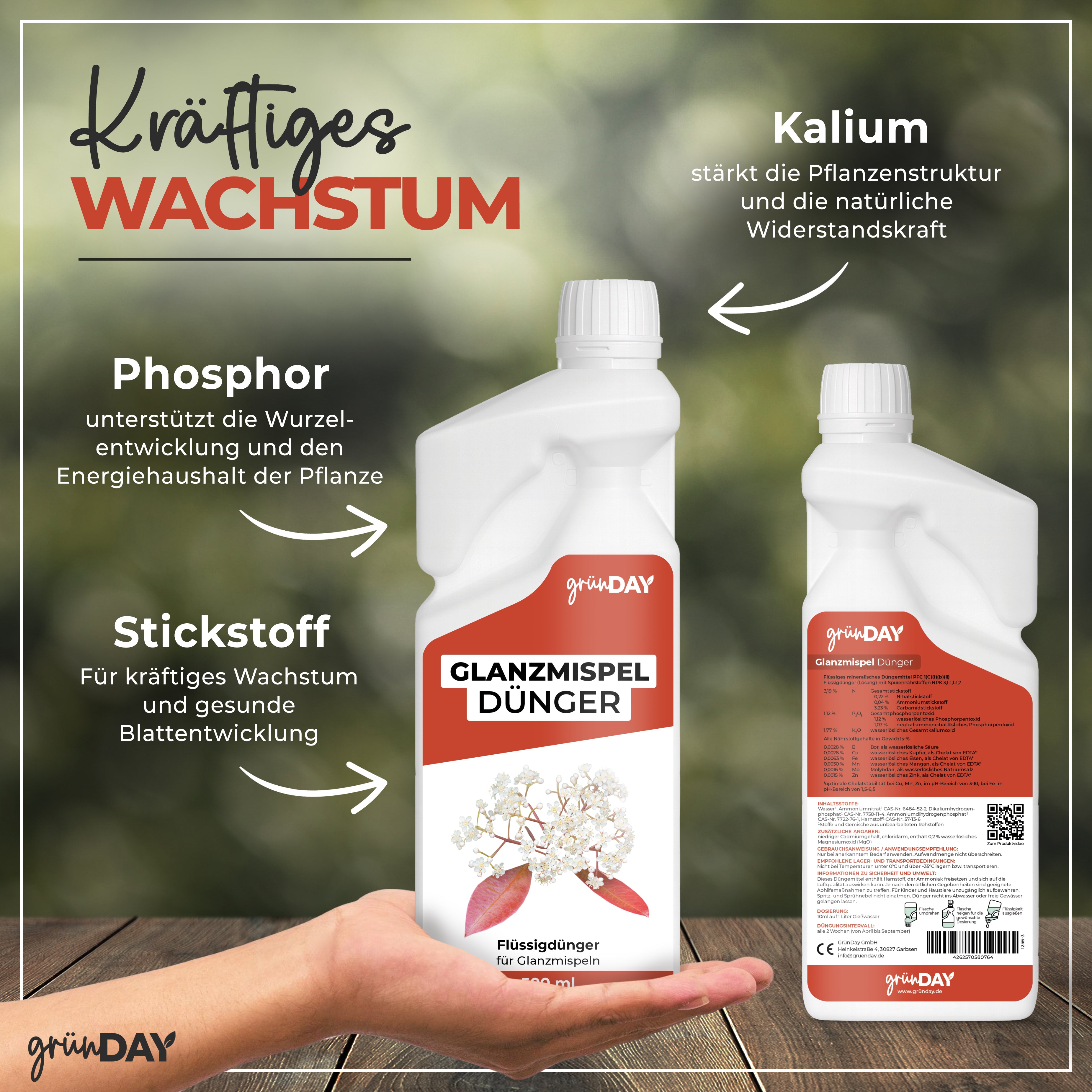 Gründay Glanzmispeldünger – Produktansicht 4