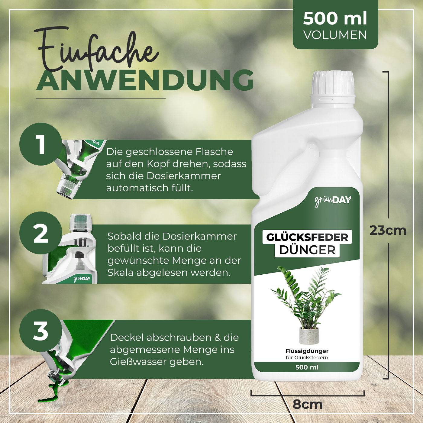 Gründay Glücksfederdünger – Produktansicht 3