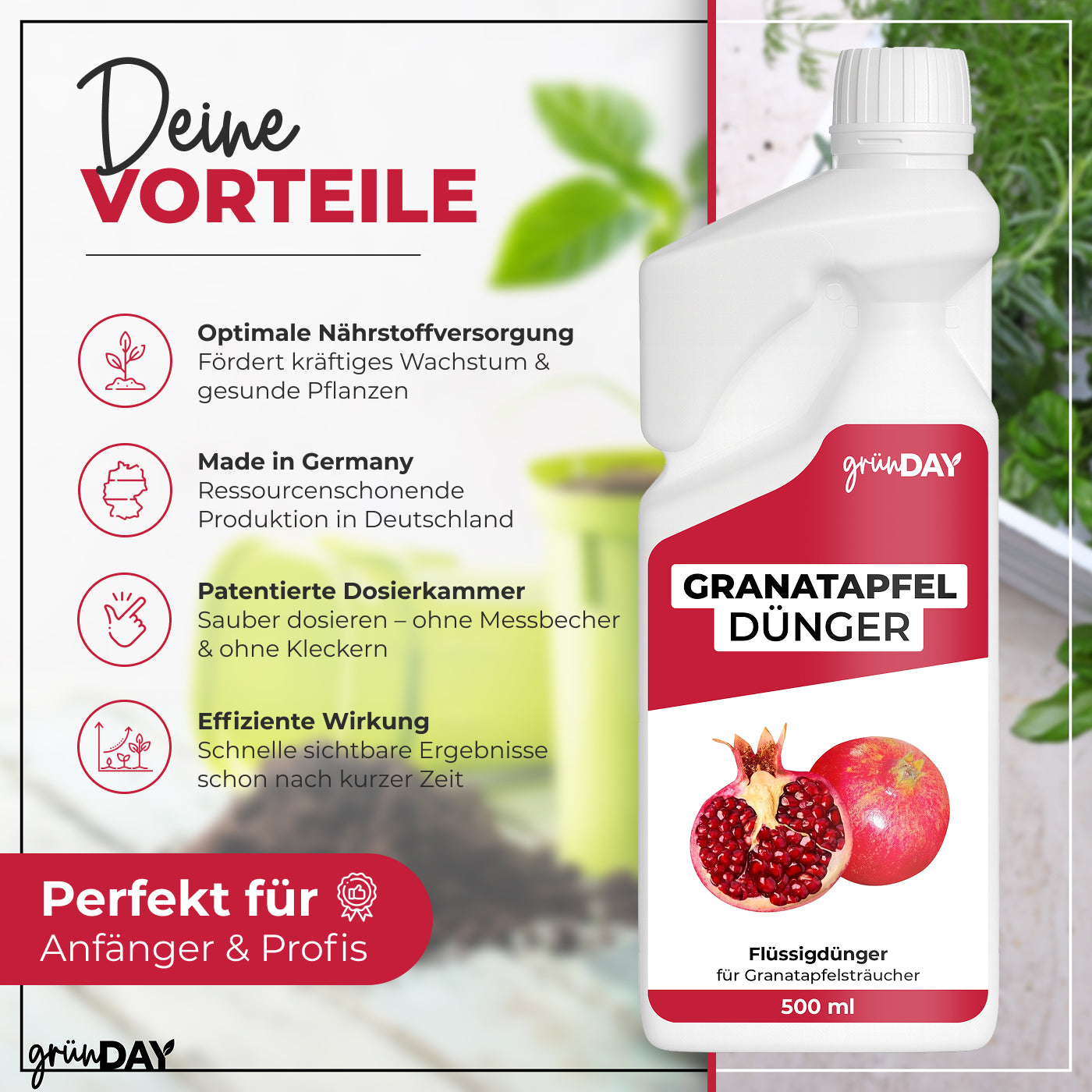 Gründay Granatapfeldünger – Produktansicht 2