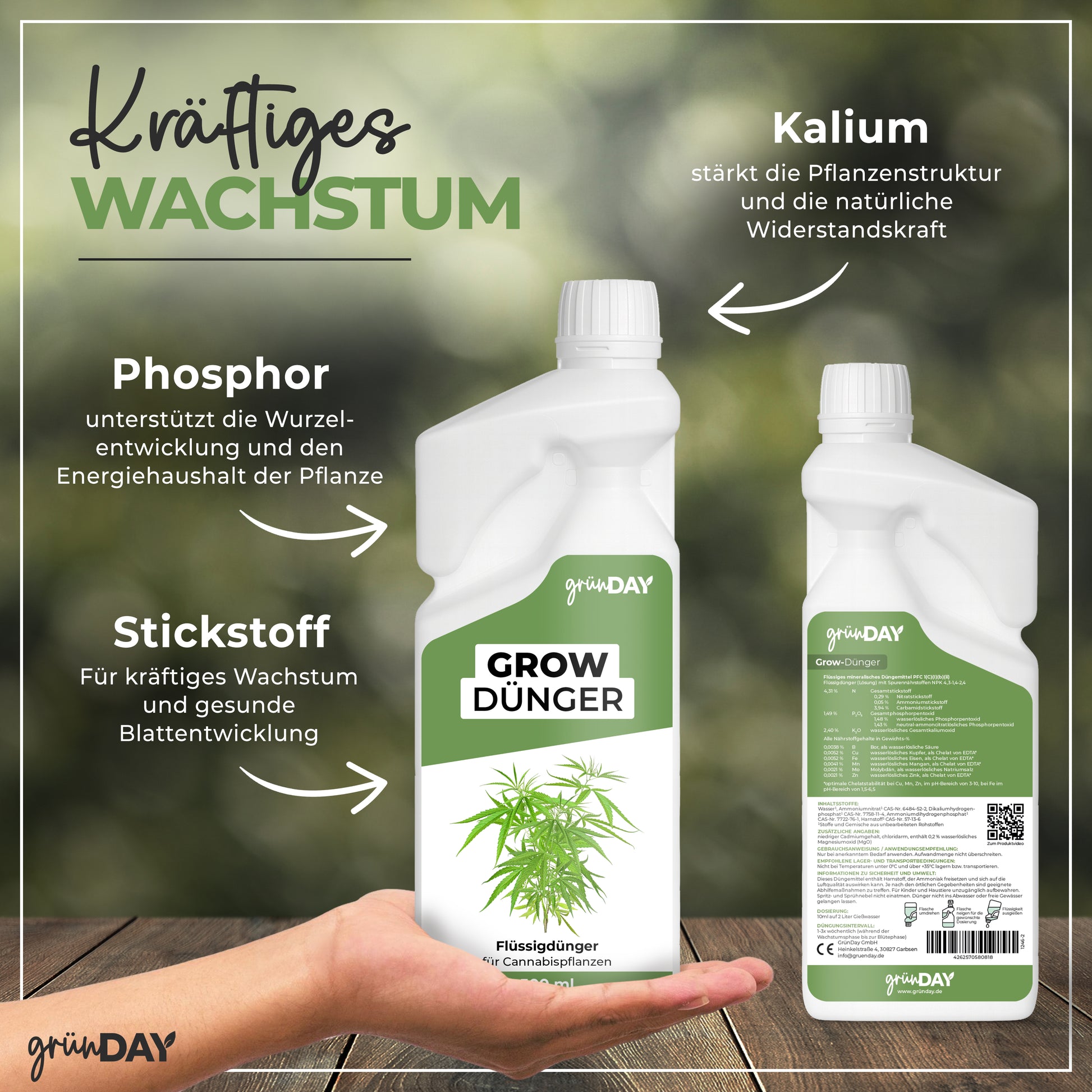 Gründay Grow-Dünger – Produktansicht 4