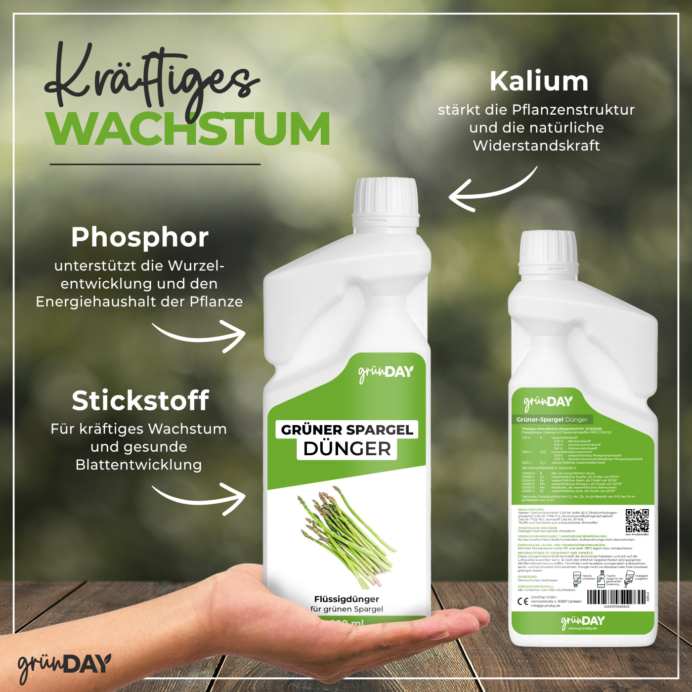 Gründay Grüner Spargel Dünger – Produktansicht 4