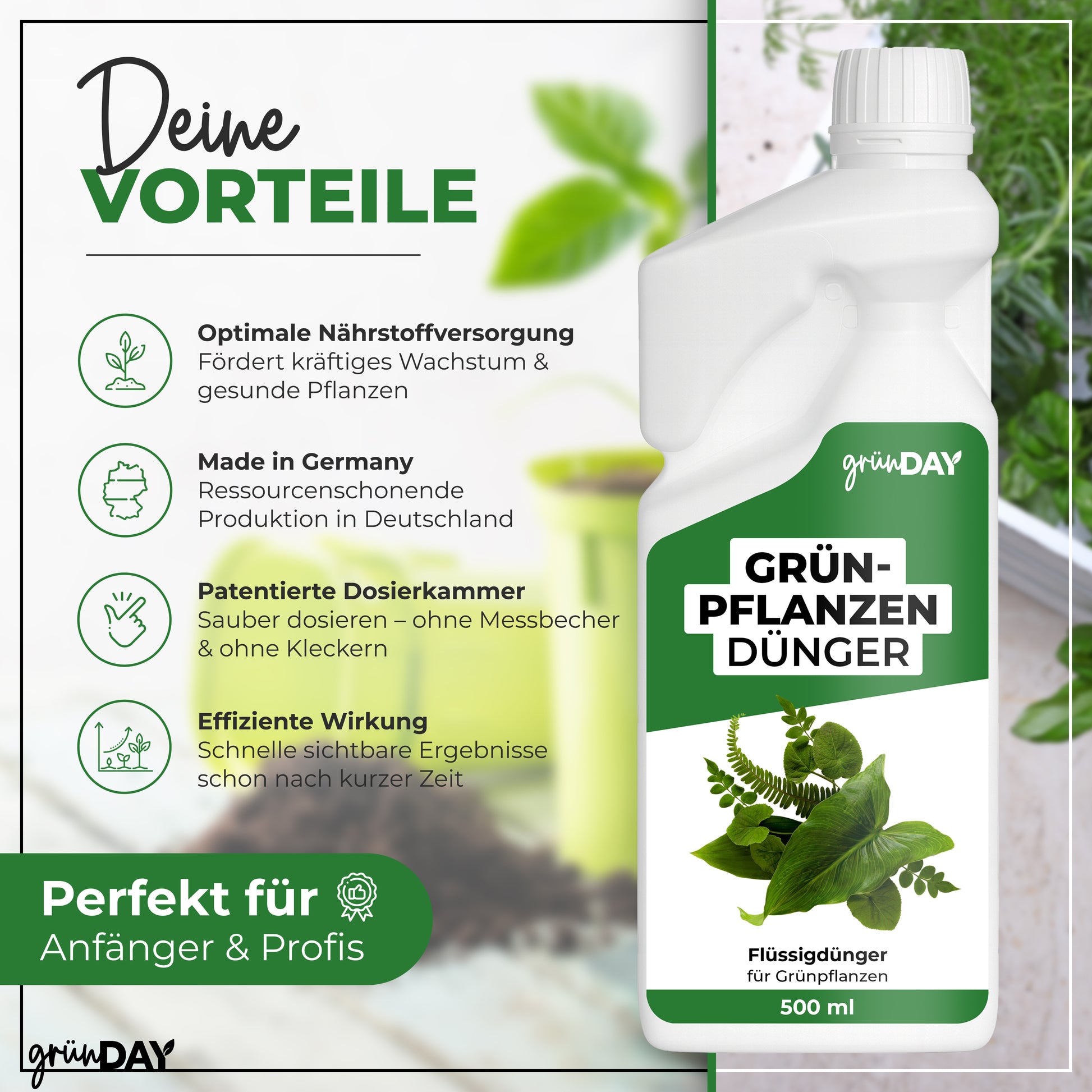 Gründay Grünpflanzendünger – Produktansicht 2