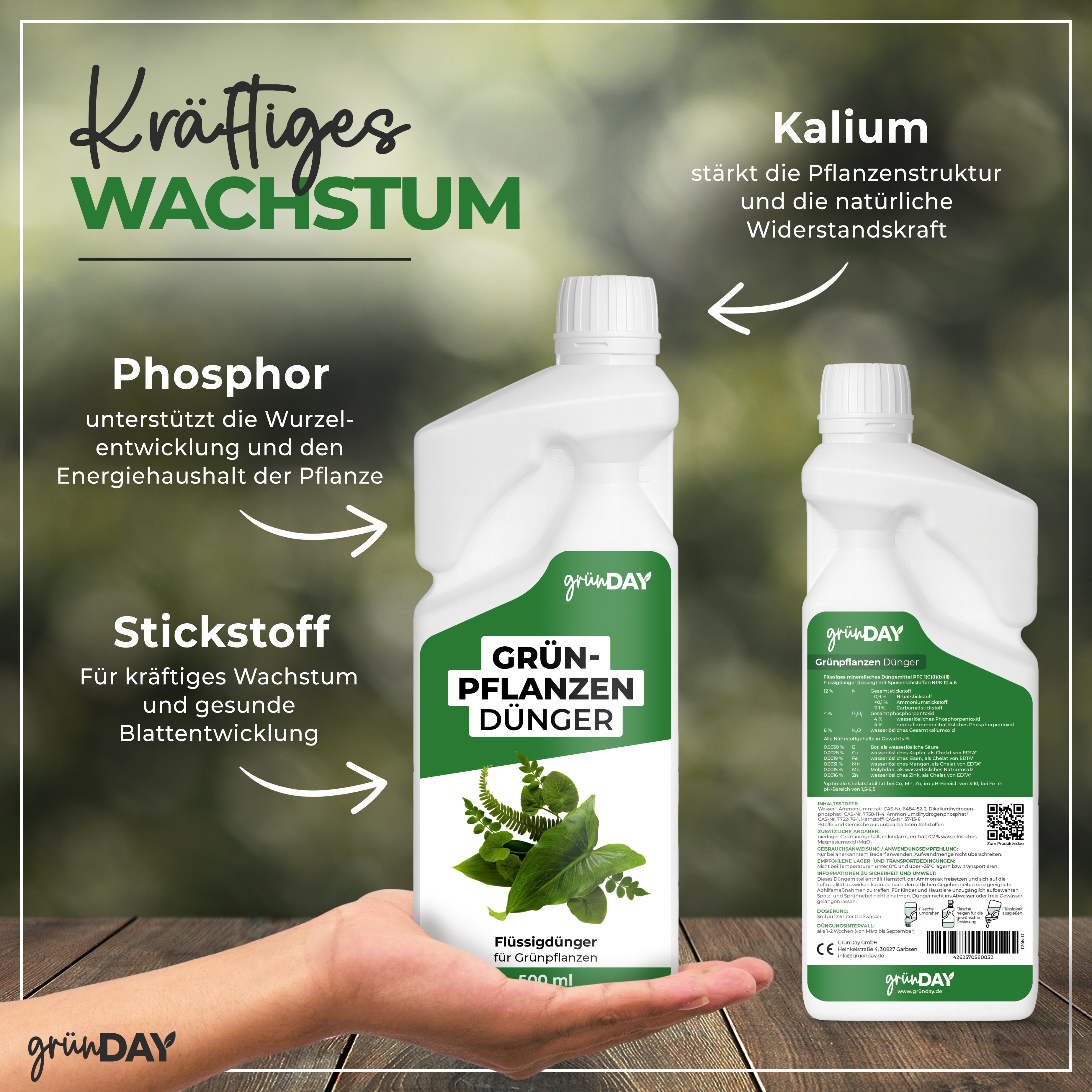 Gründay Grünpflanzendünger – Produktansicht 4