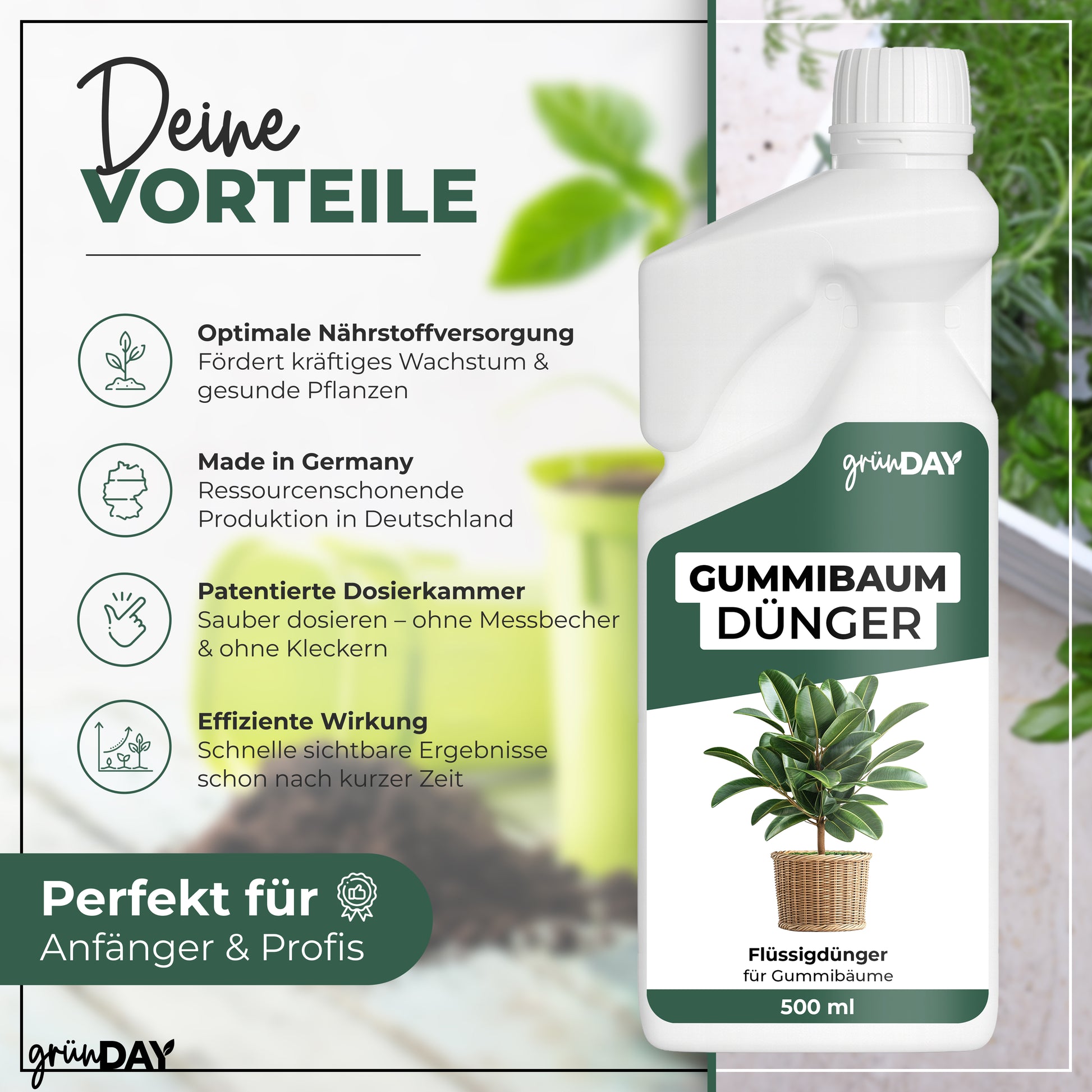 Gründay Gummibaumdünger – Produktansicht 2