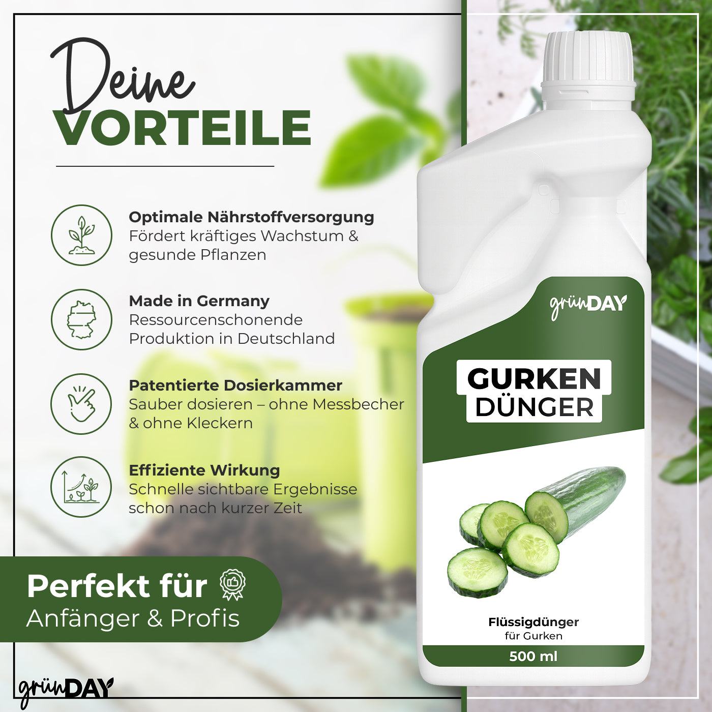 Gründay Gurkendünger – Produktansicht 2