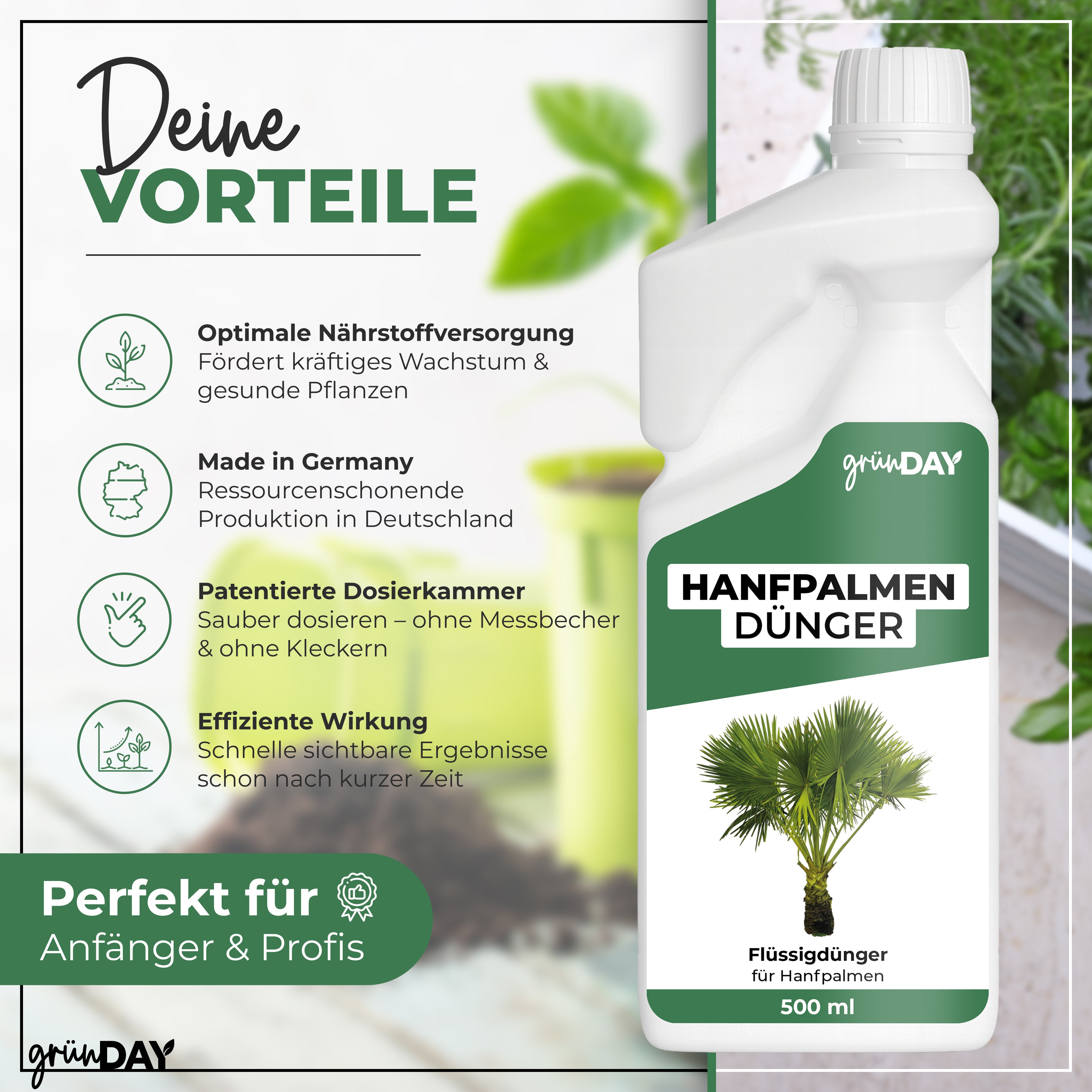 Gründay Hanfpalmendünger – Produktansicht 2