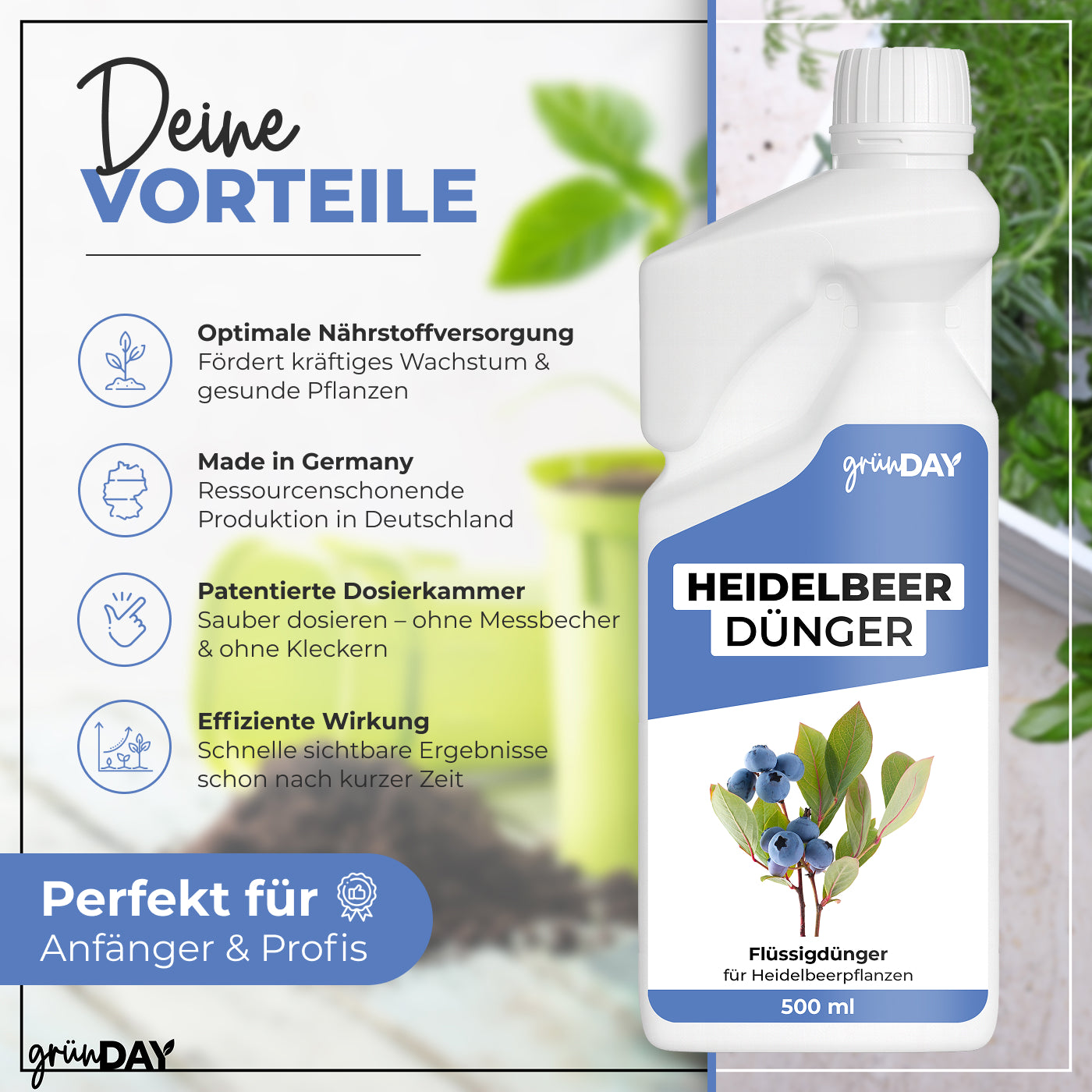 Gründay Heidelbeerdünger – Produktansicht 2