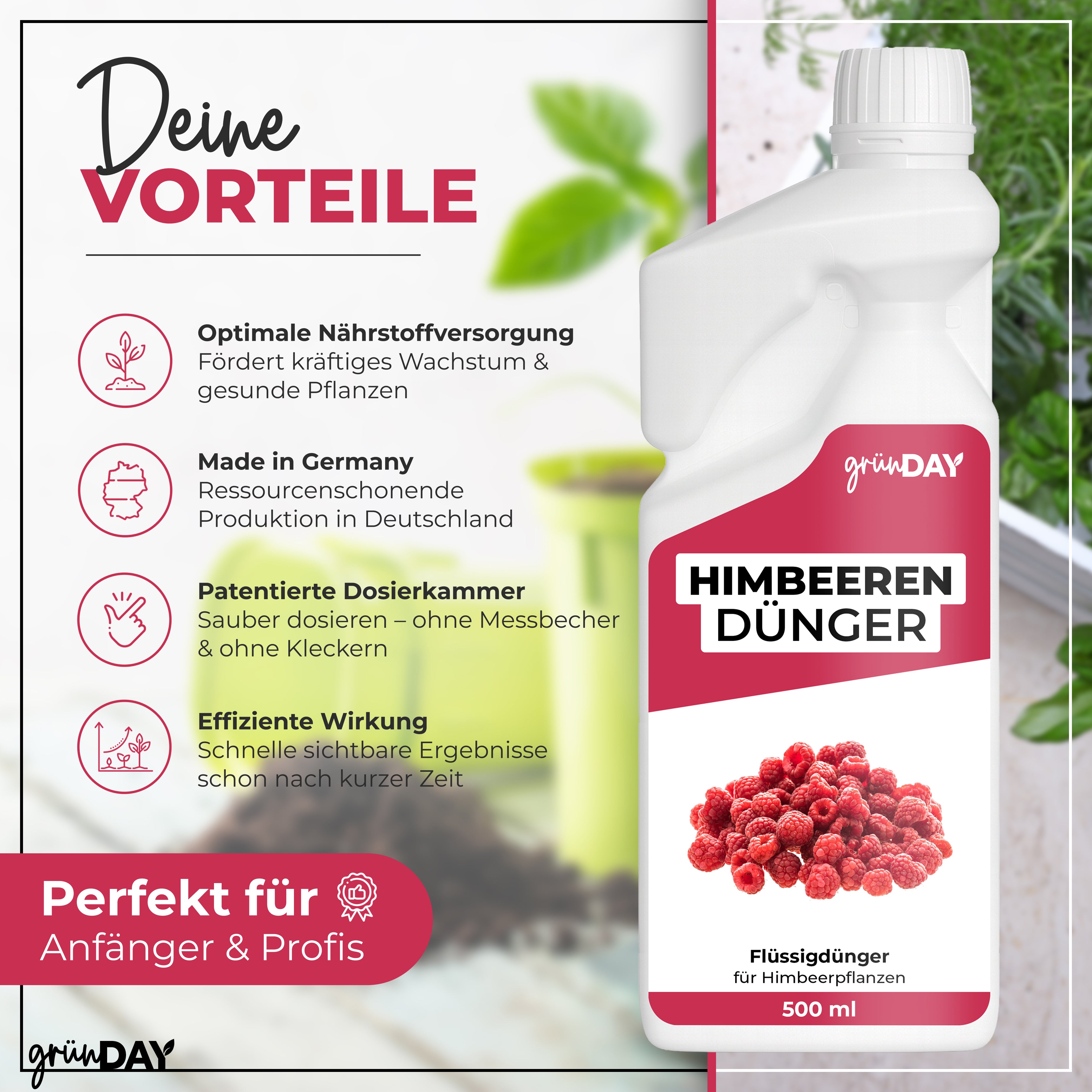Gründay Himbeerendünger – Produktansicht 2