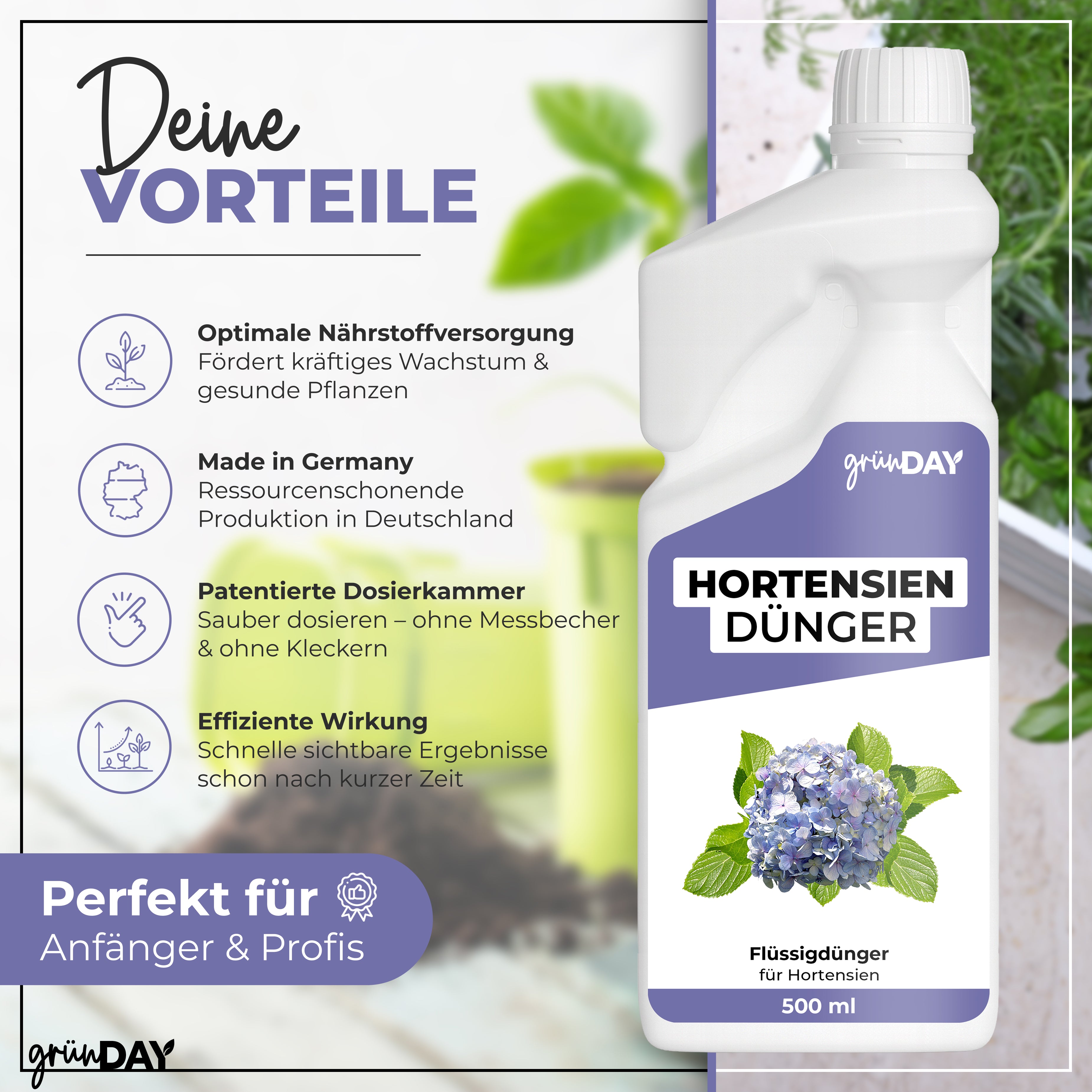 Gründay Hortensiendünger – Produktansicht 2