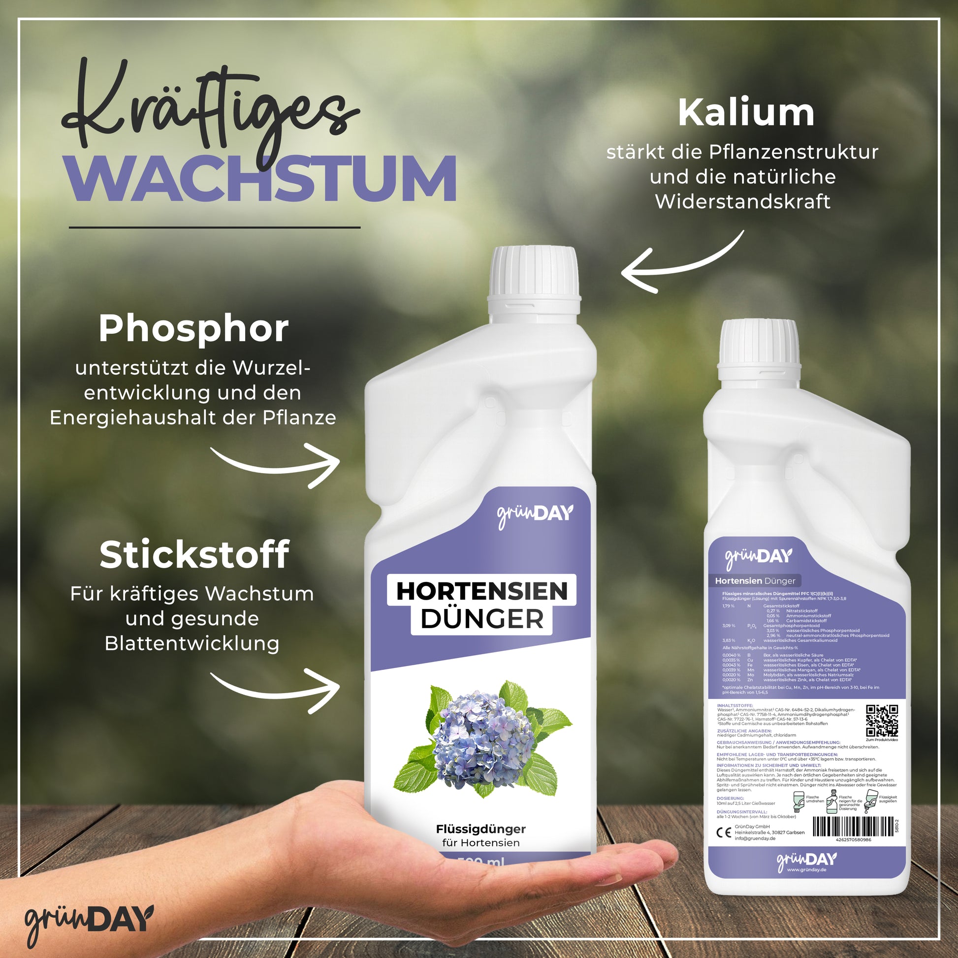 Gründay Hortensiendünger – Produktansicht 4