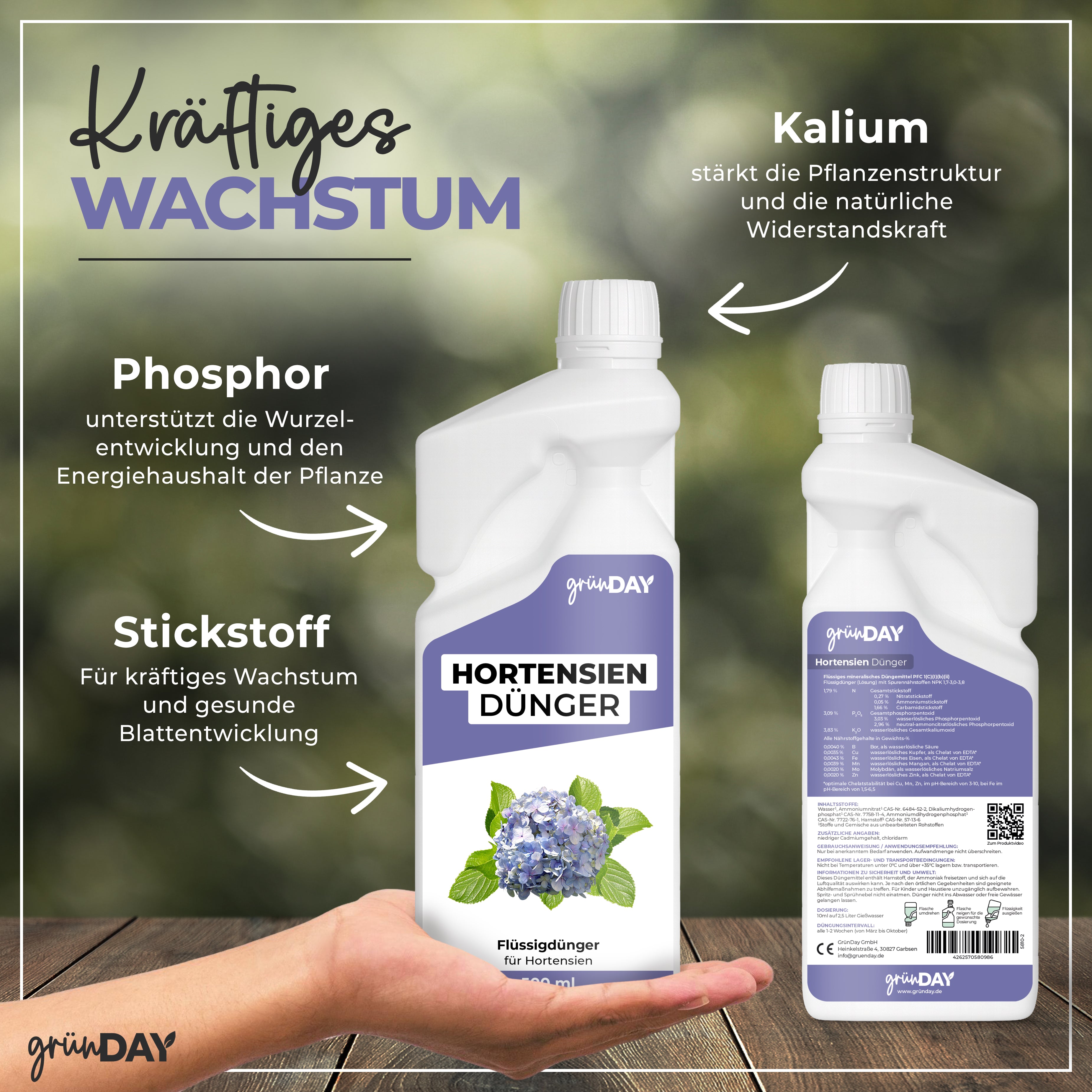 Gründay Hortensiendünger – Produktansicht 4