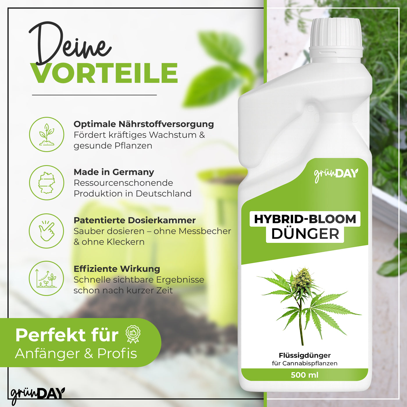 Gründay Hybrid-Bloom-Dünger – Produktansicht 2