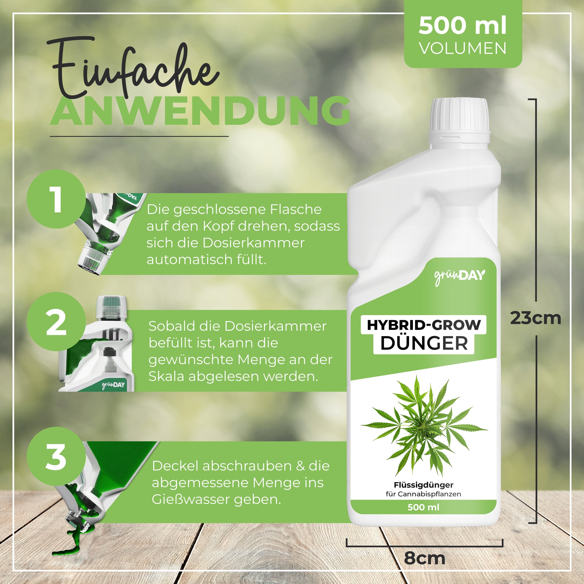 Gründay Hybrid-Grow-Dünger – Produktansicht 3