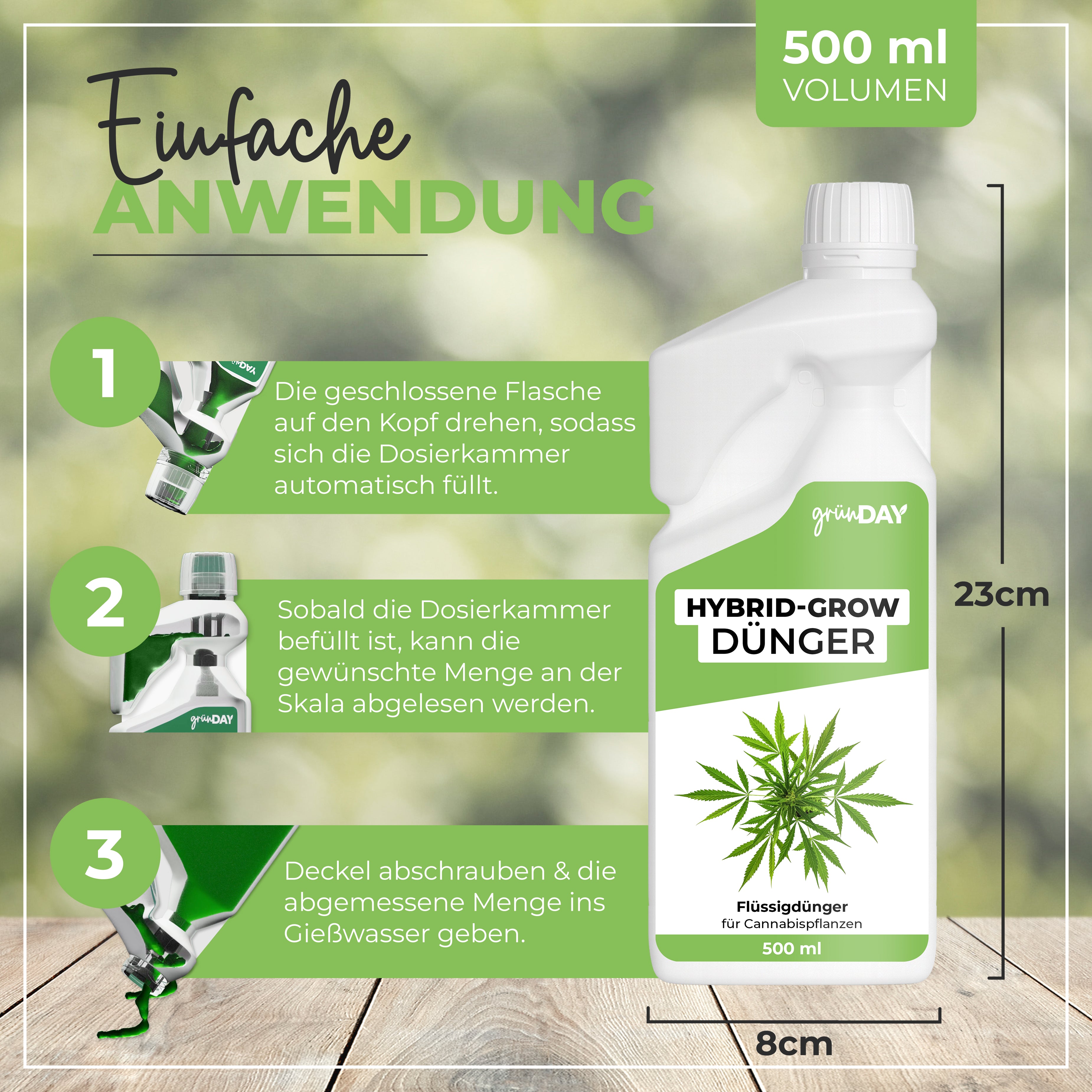 Gründay Hybrid-Grow-Dünger – Produktansicht 3