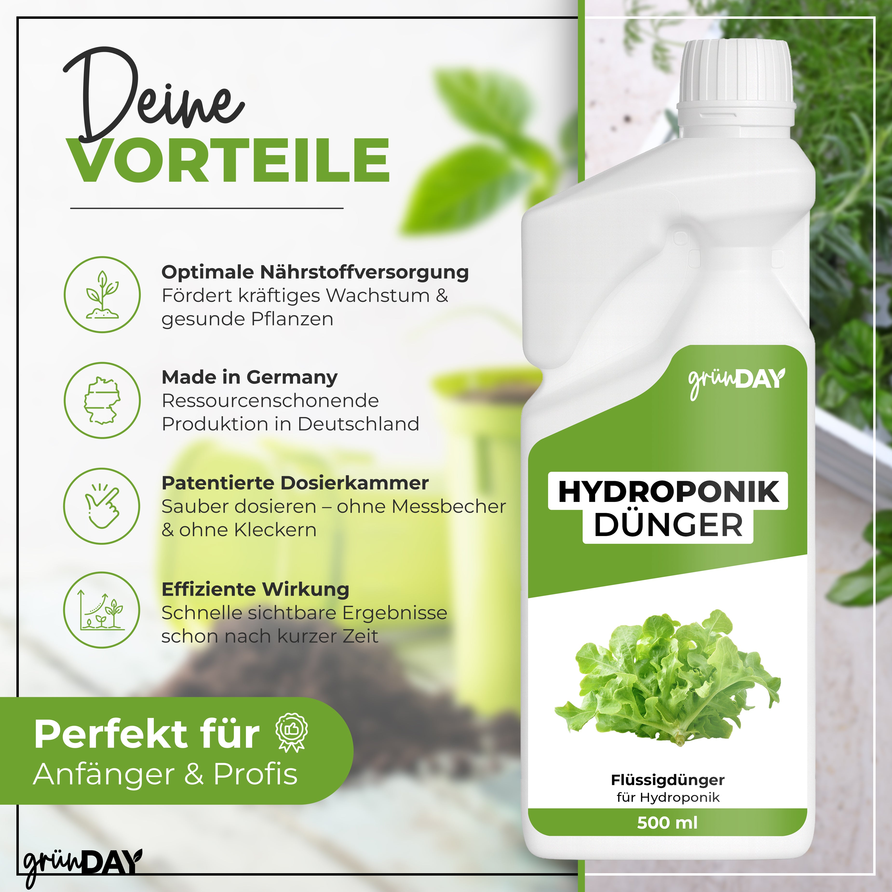 Gründay Hydroponik-Dünger – Produktansicht 2