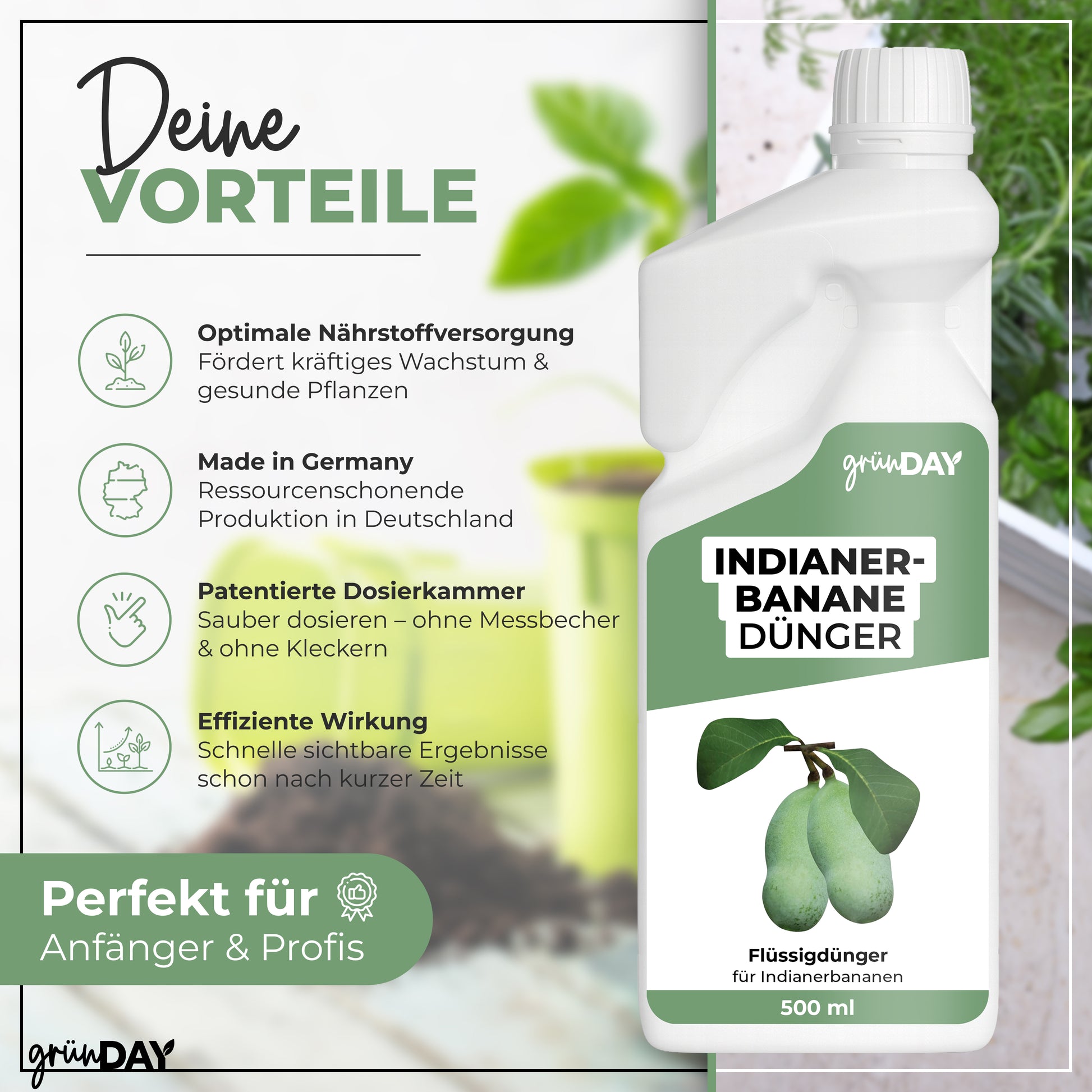 Gründay Indianerbanane Dünger – Produktansicht 2