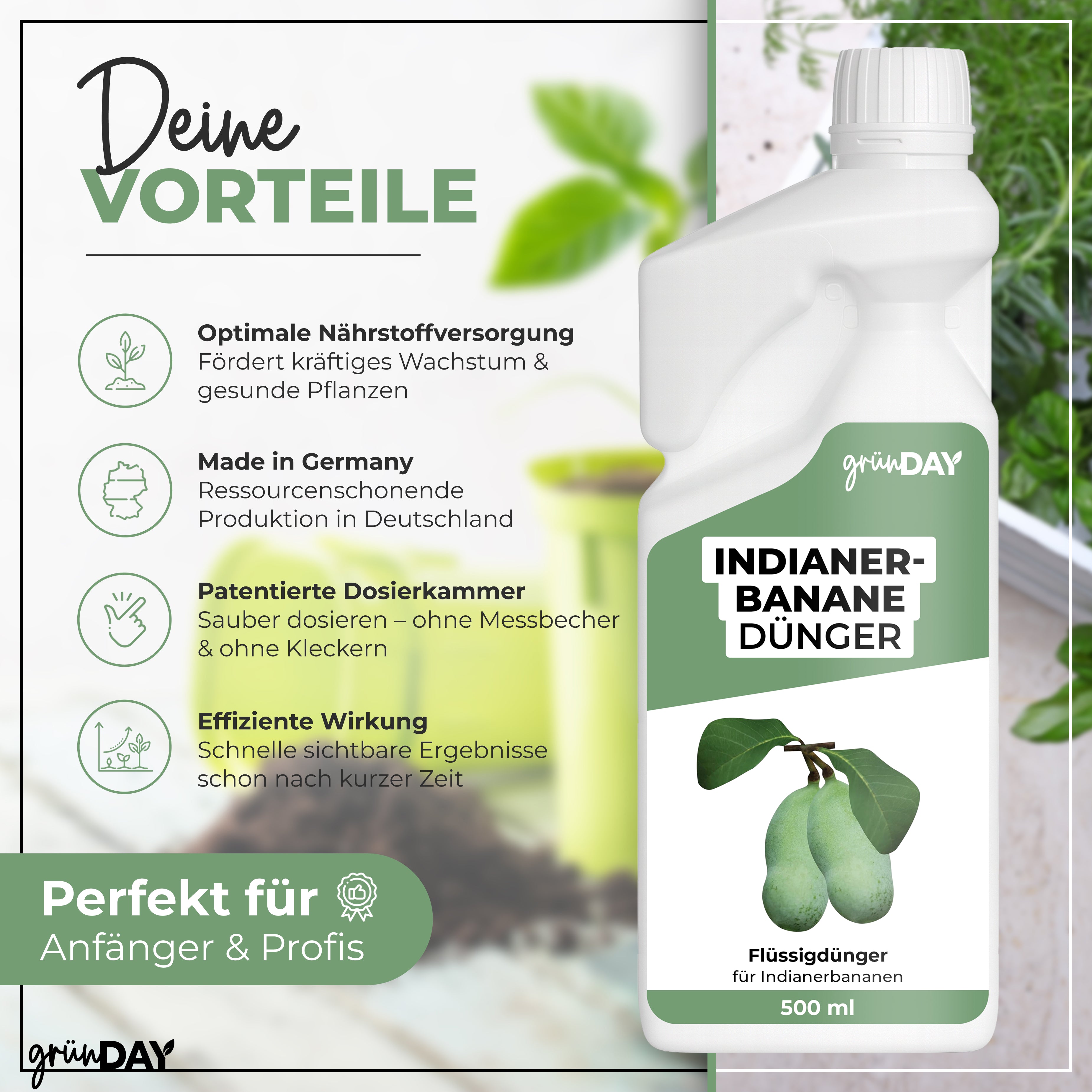 Gründay Indianerbanane Dünger – Produktansicht 2